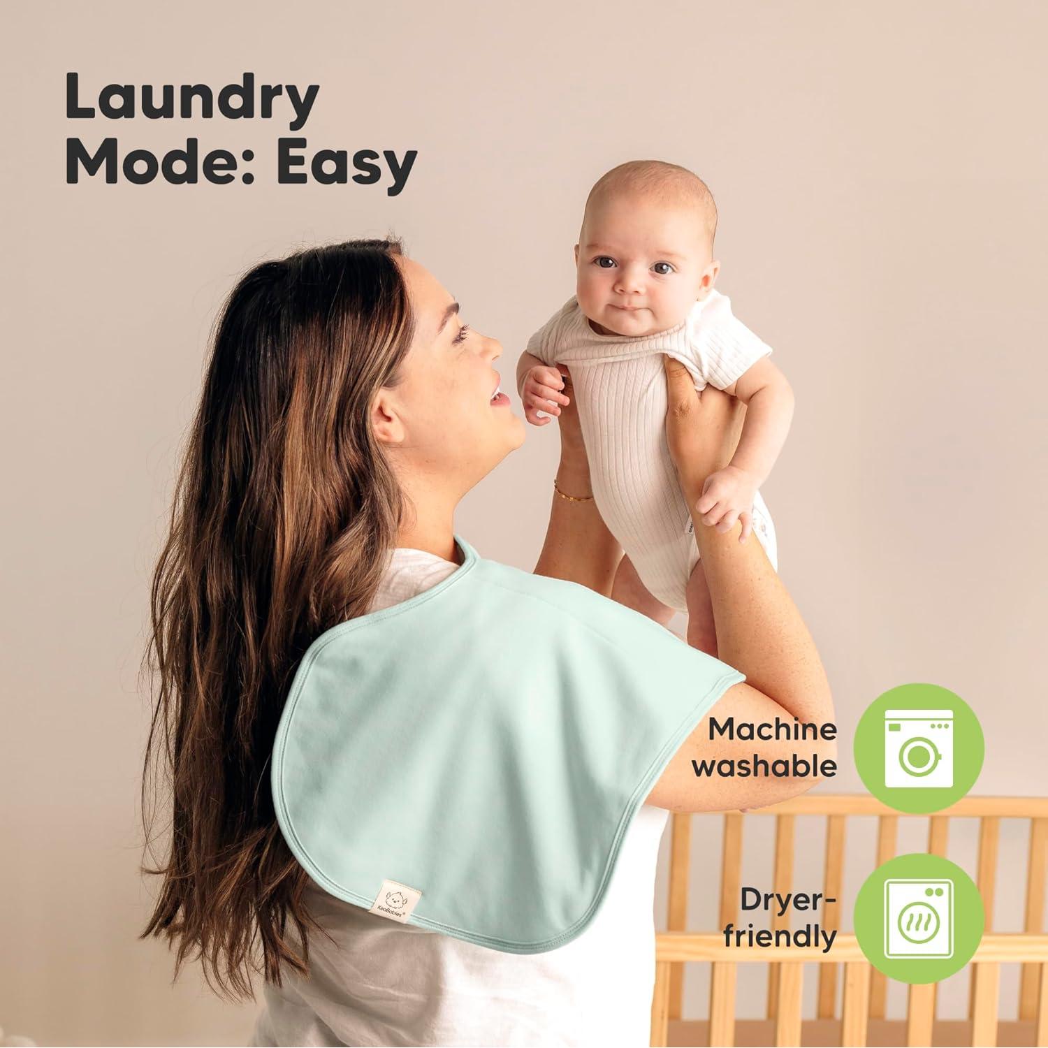 Paquete de 4 Paños de Eructo KeaBabies Algodón Orgánico 56x30.5cm