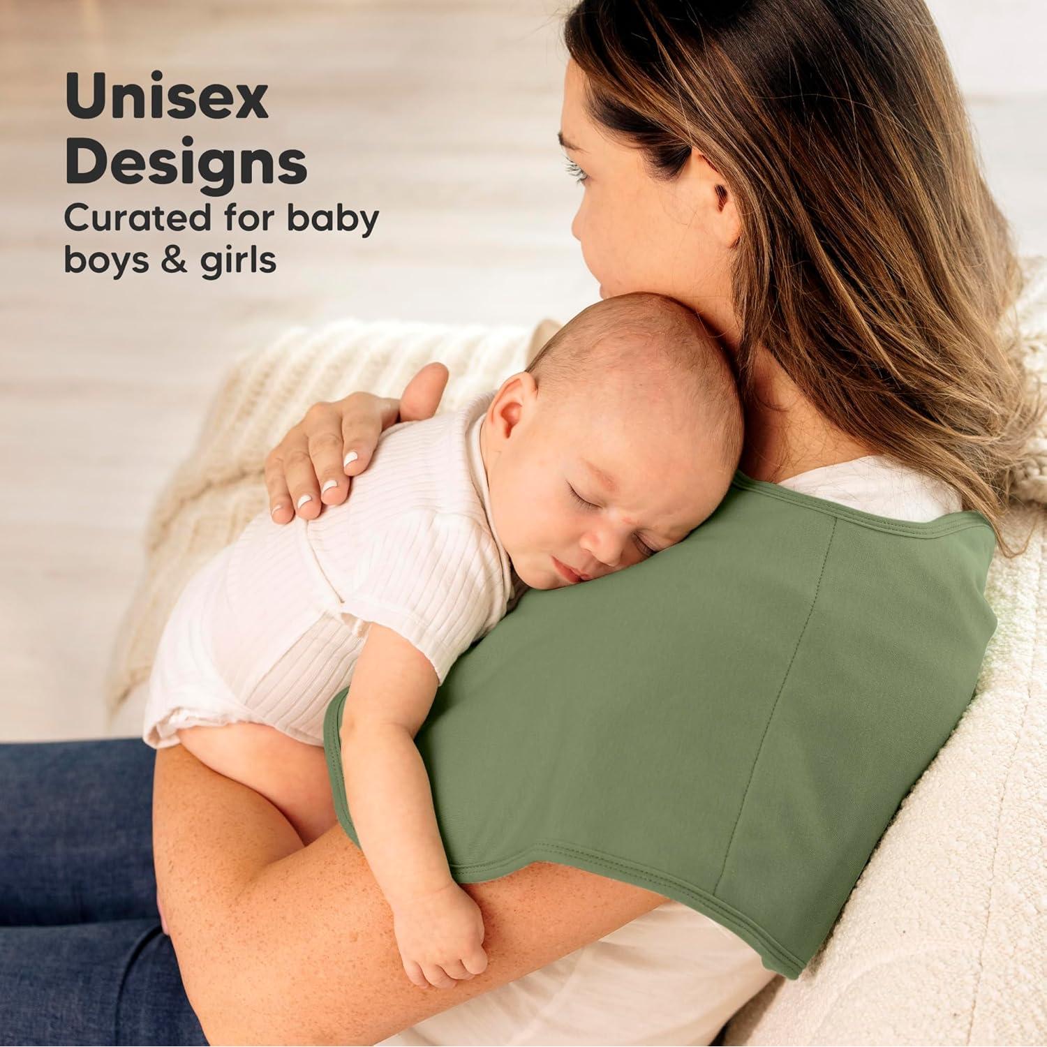 Paquete de 4 Paños de Eructo KeaBabies Algodón Orgánico 56x30.5cm