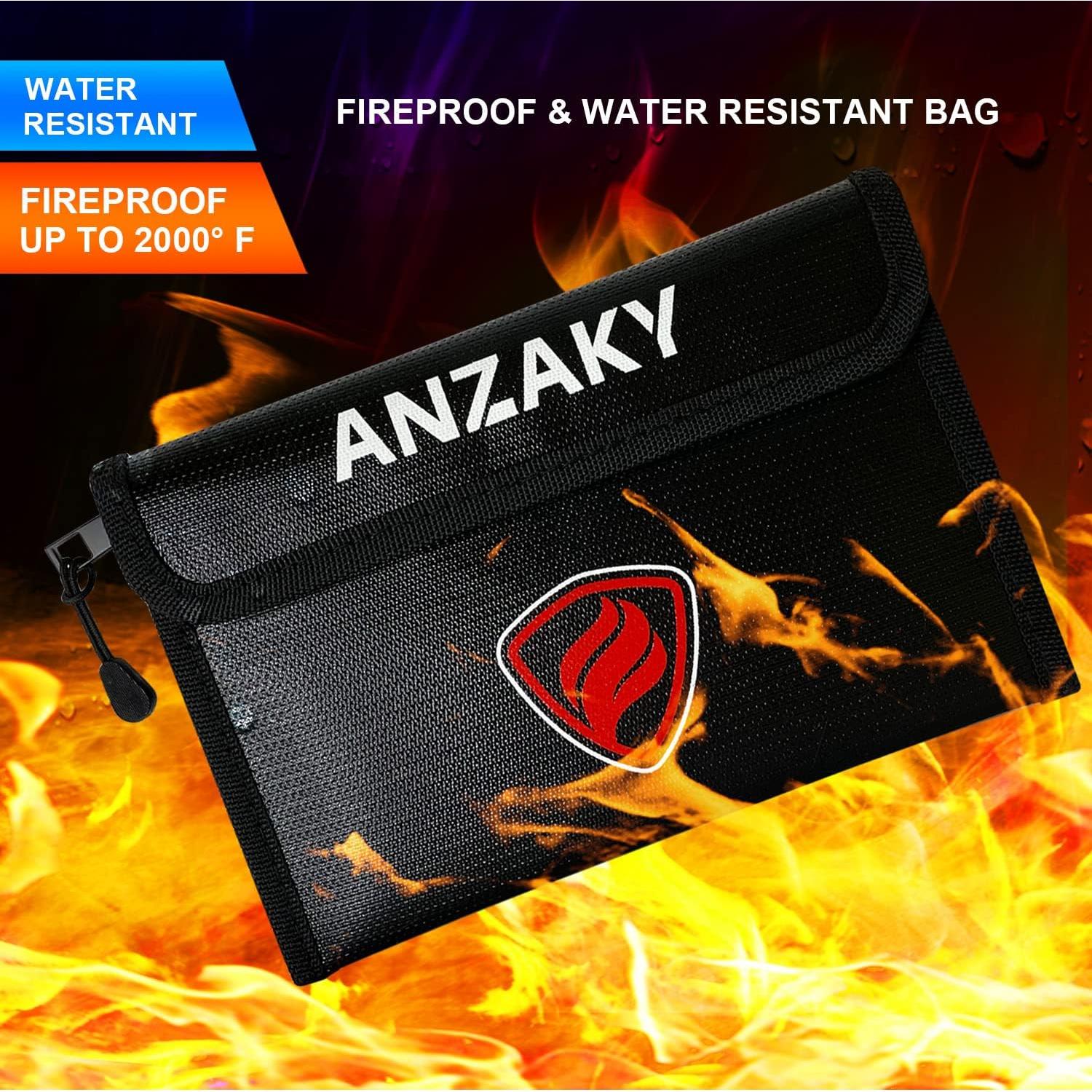 Caja Falsa Diccionario ANZAKY con Cerradura y Bolsa a Prueba de Fuego