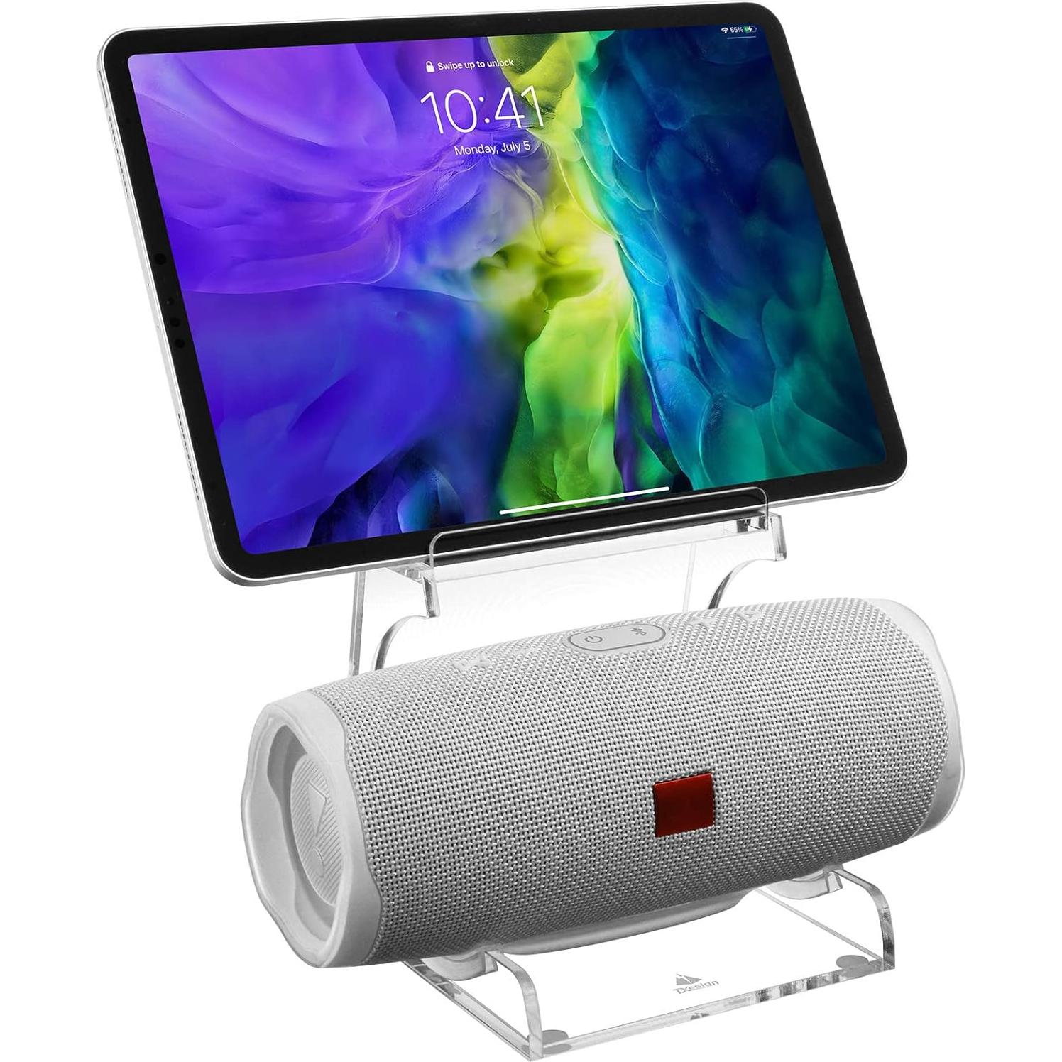 Soporte Acrílico TXEsign para Altavoz JBL y Smartphone Transparente