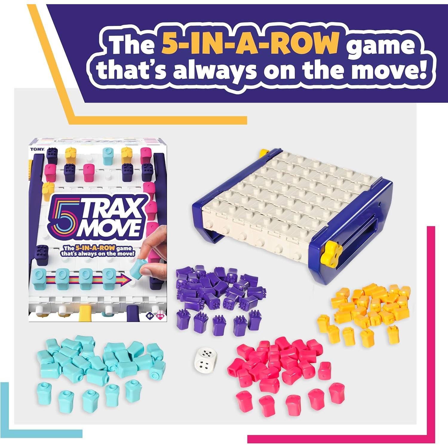 Juego de Tablero 5 Trax Move Tomy - Estrategia y Suerte