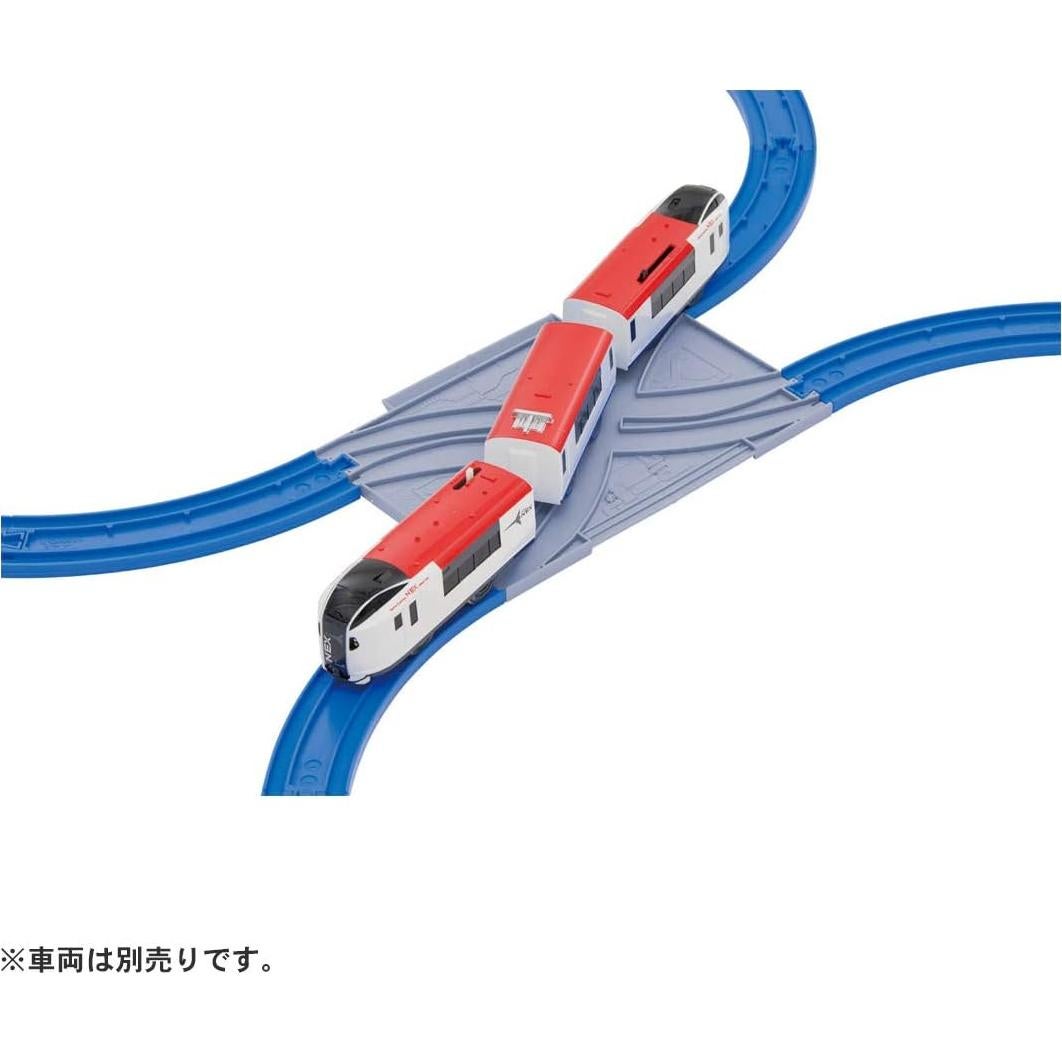 Kit de Rieles Rectos y Curvados Takara Tomy Plarail 24x18 cm