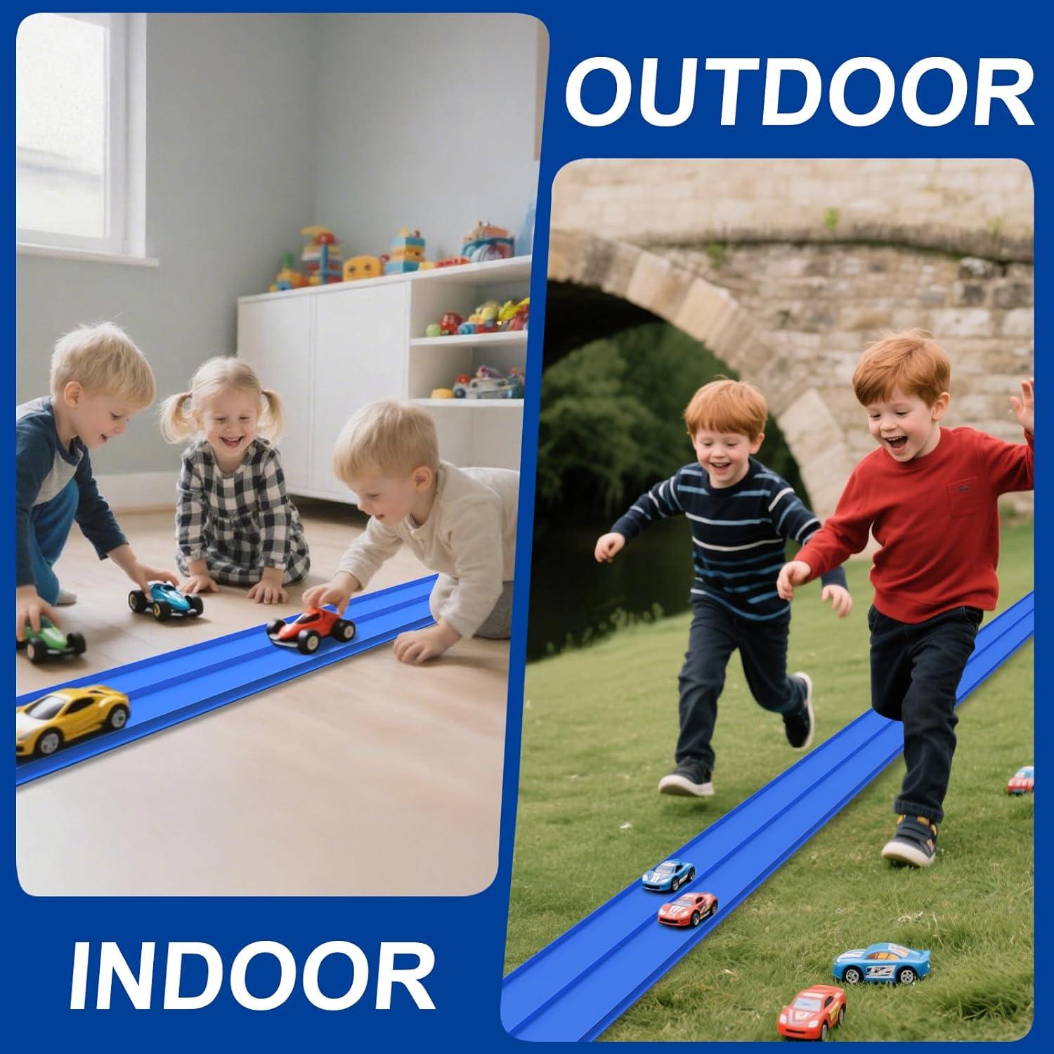 Pista de Carreras Flexible 4.57 m para Coches 1:64 - DIY