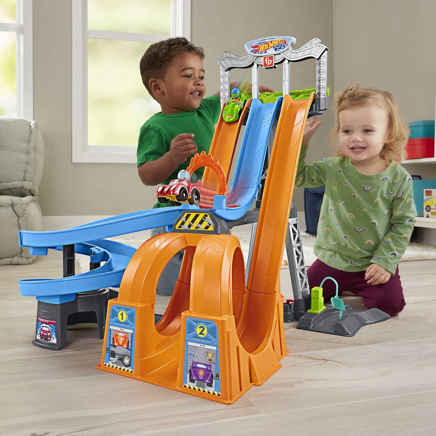 Torre de Carreras Hot Wheels Fisher-Price con Sonidos 1.1 kg