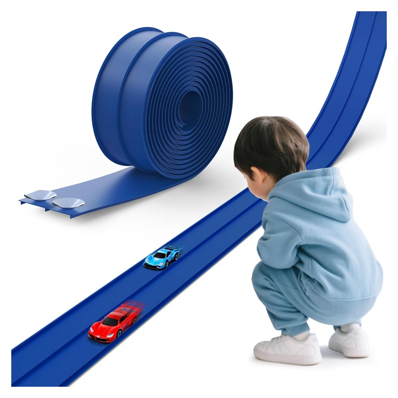 Pista de Carreras Flexible BIAWOWO 4.57m para Coches 1/64