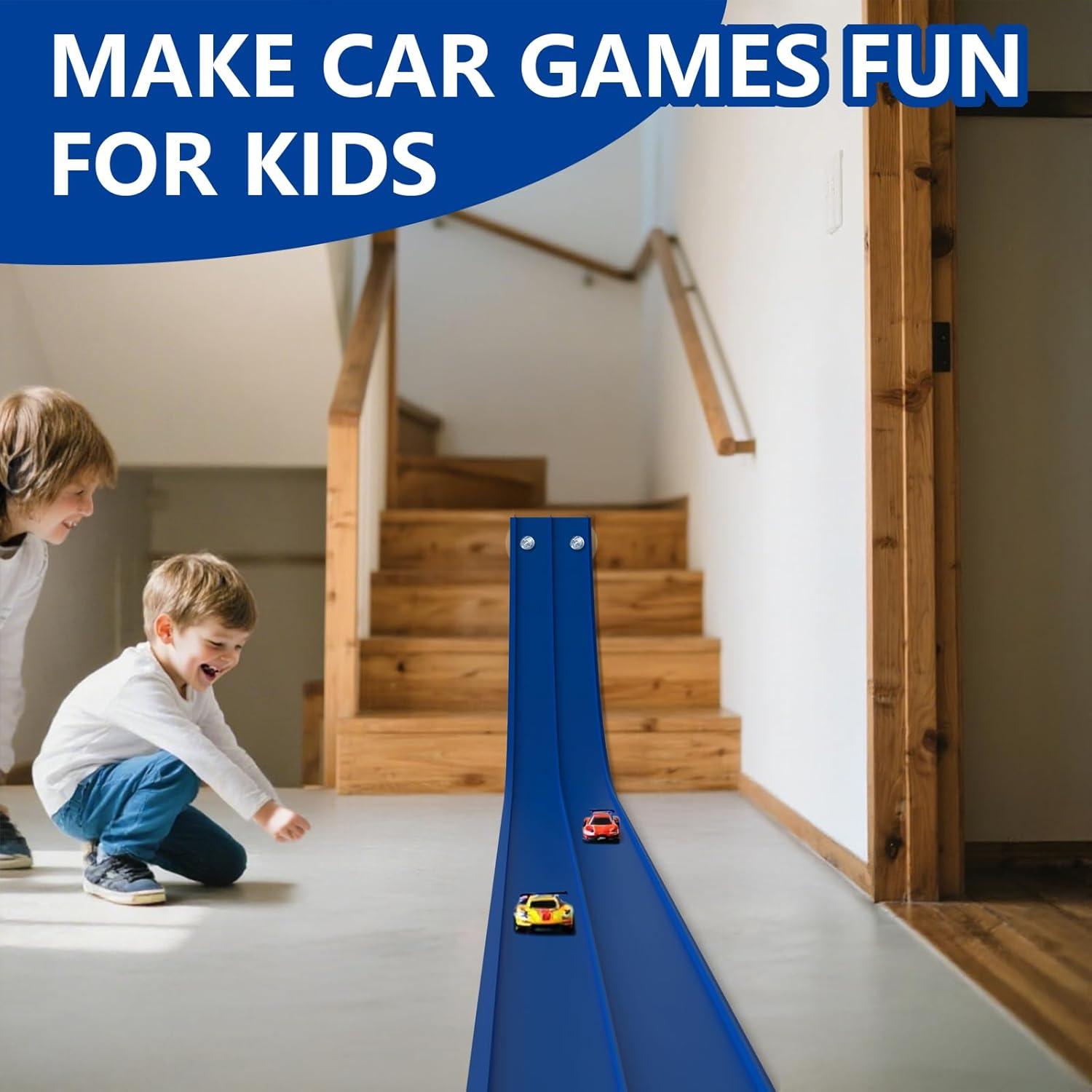 Pista de Carreras Flexible BIAWOWO 4.57m para Coches 1/64