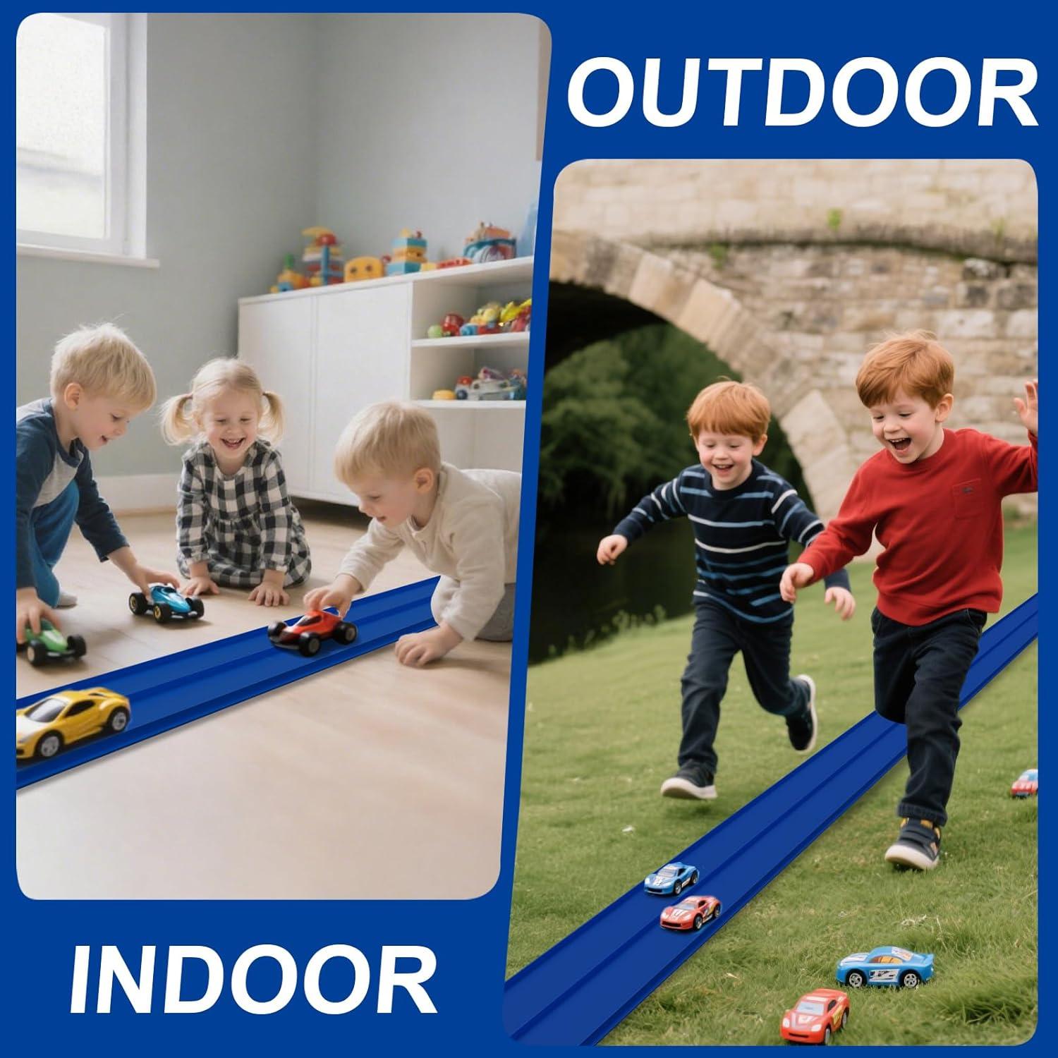 Pista de Carreras Flexible BIAWOWO 4.57m para Coches 1/64