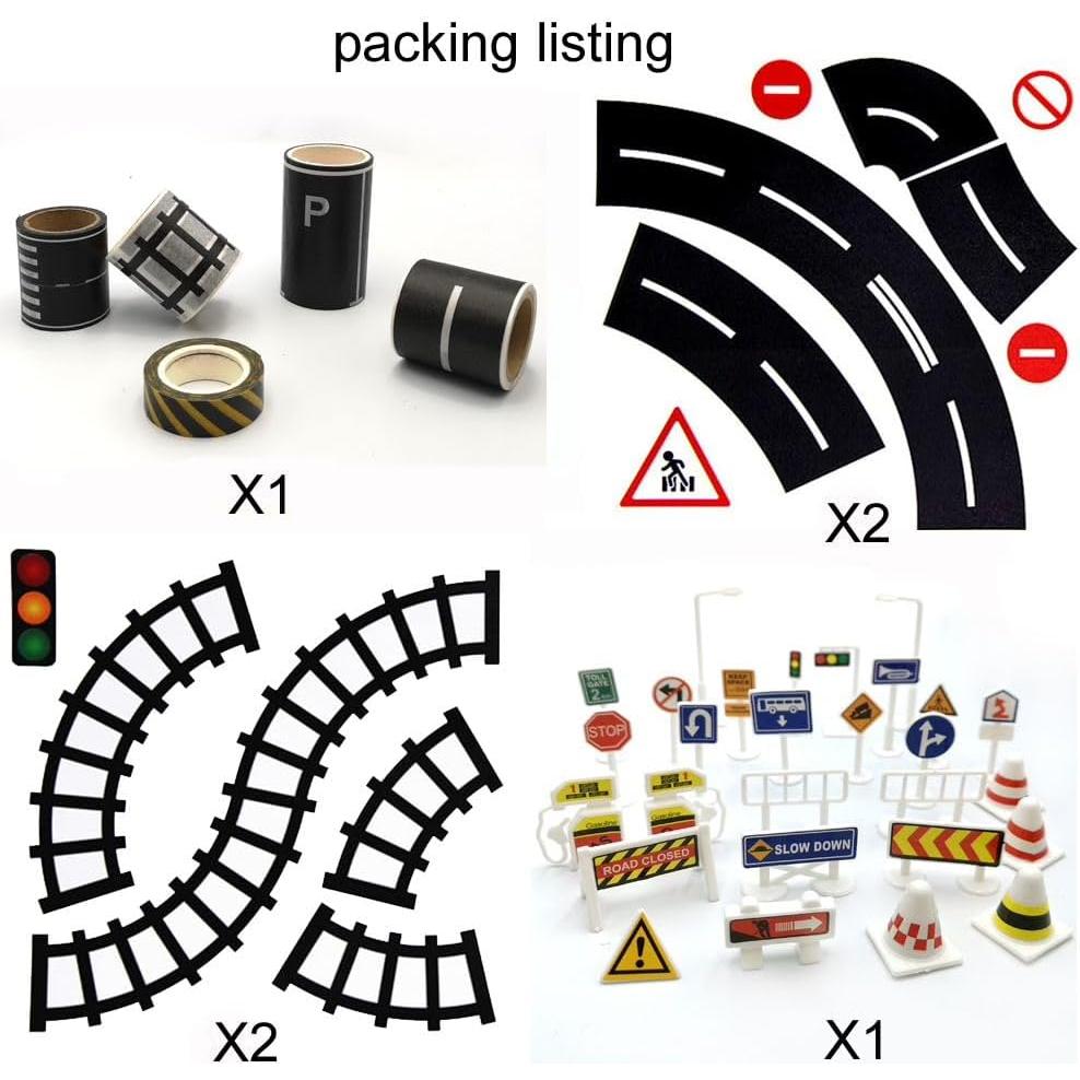 Cinta de carretera para coches SPRITE WORLD 3 rollos 500 cm