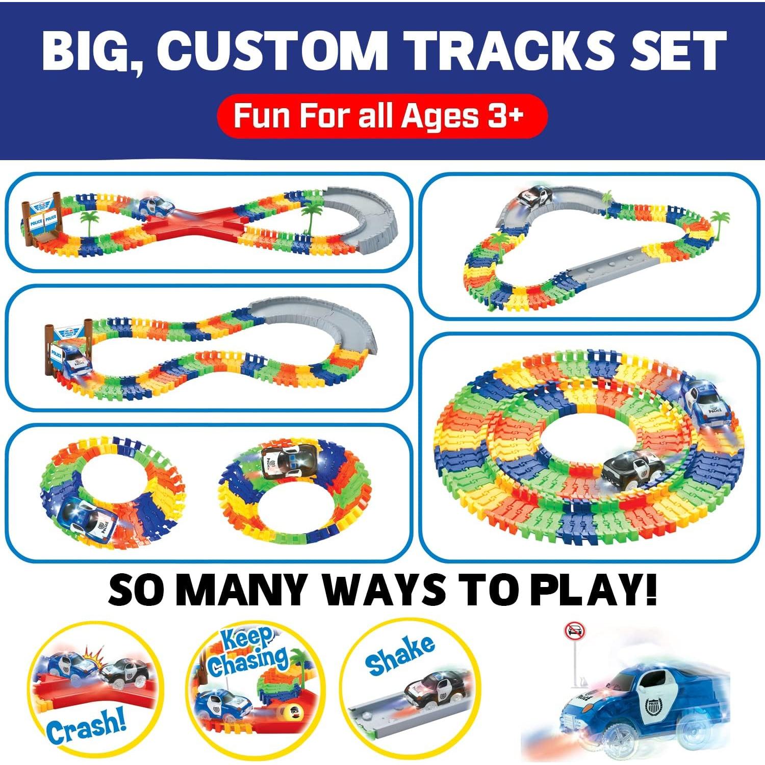 Pista Policial 142 Piezas Liberty Imports con Coches LED