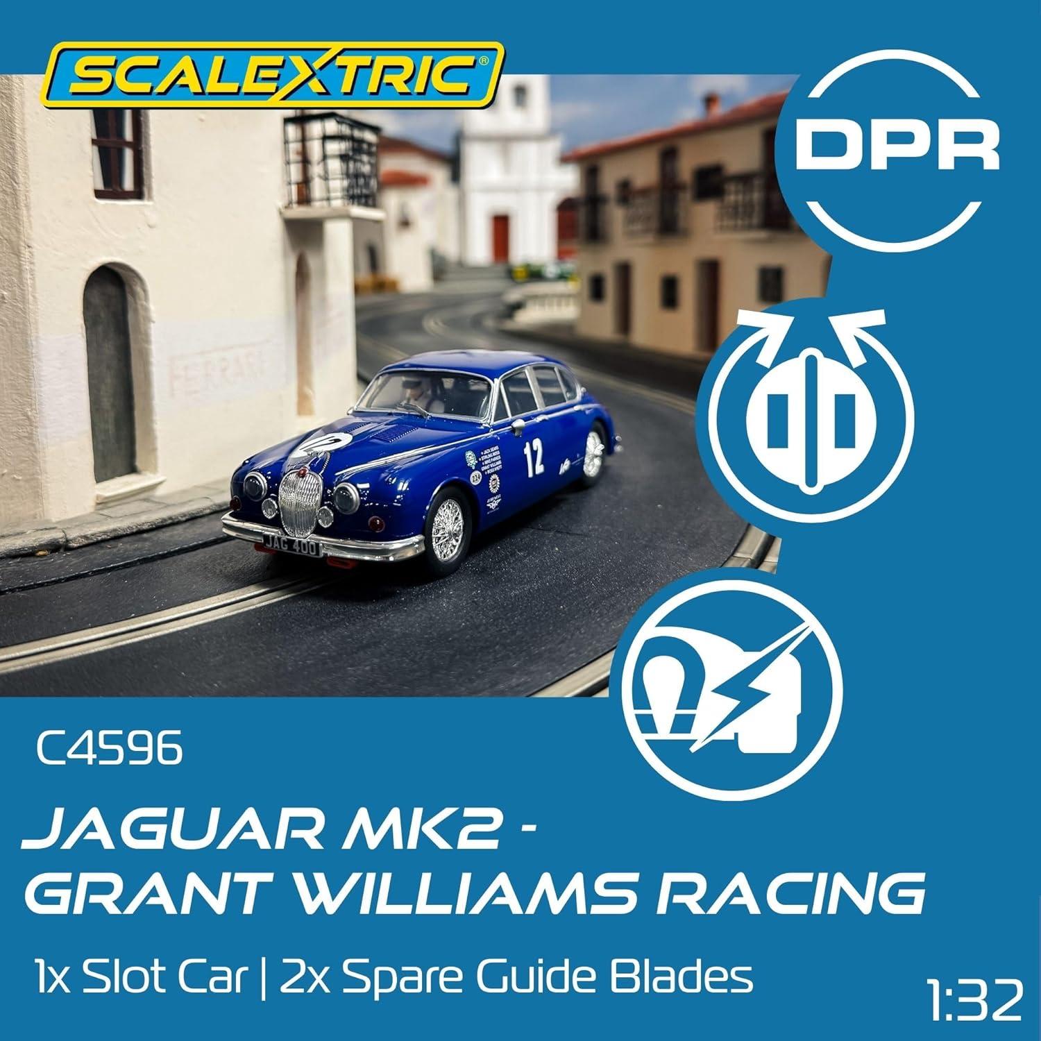 Coche de Slot Scalextric Jaguar MK2 Grant Williams 1:32