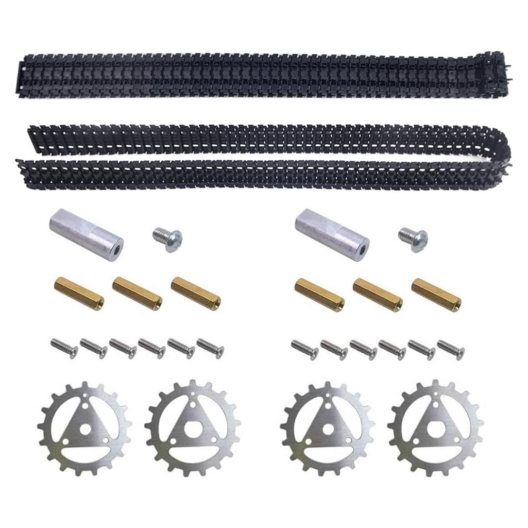 Kit de Ruedas Motrices y Orugas WiFi Robot 95cm DIY
