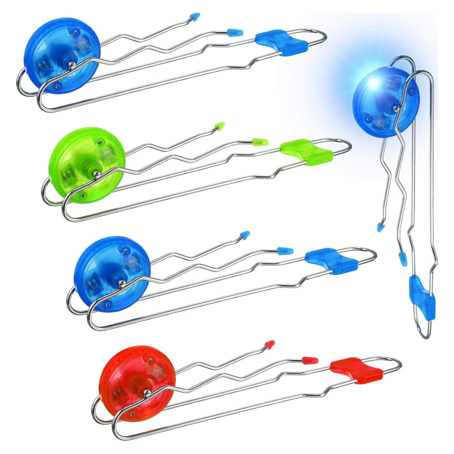 Gejoy Ruedas Giroscópicas Magnéticas Iluminadas 4 Pcs