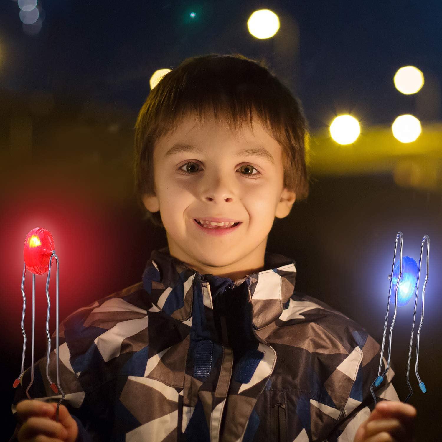 Gejoy Ruedas Giroscópicas Magnéticas Iluminadas 4 Pcs