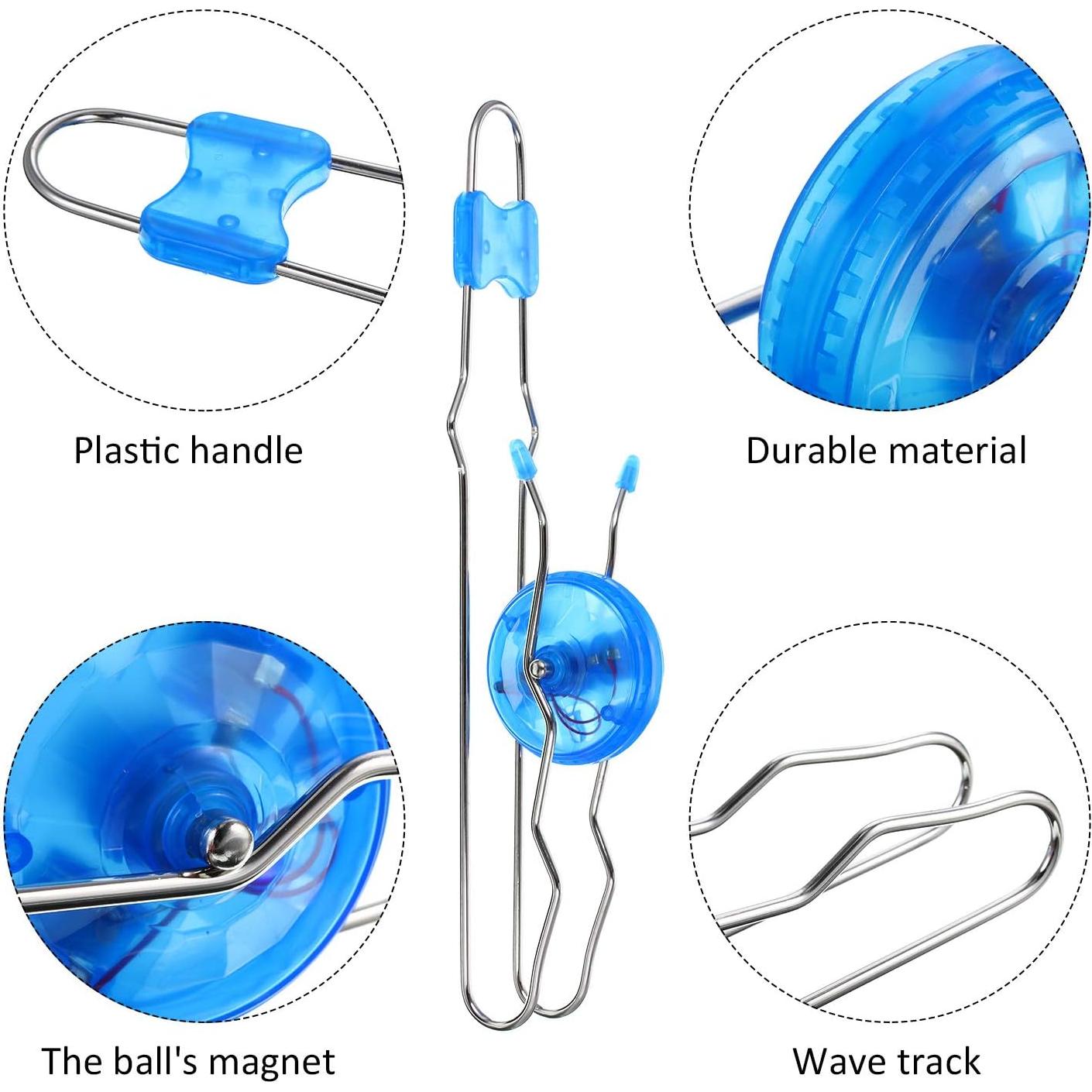 Gejoy Ruedas Giroscópicas Magnéticas Iluminadas 4 Pcs