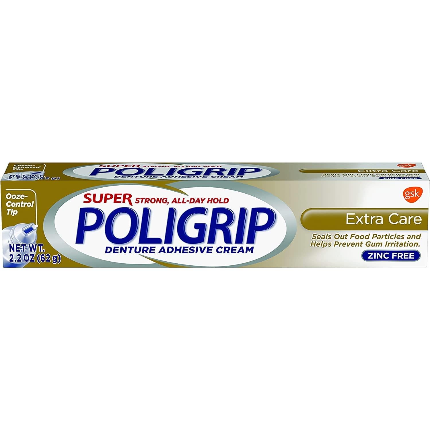 Adhesivo para Dentaduras Poligrip Original 39.4 g - Sostenimiento Fuerte