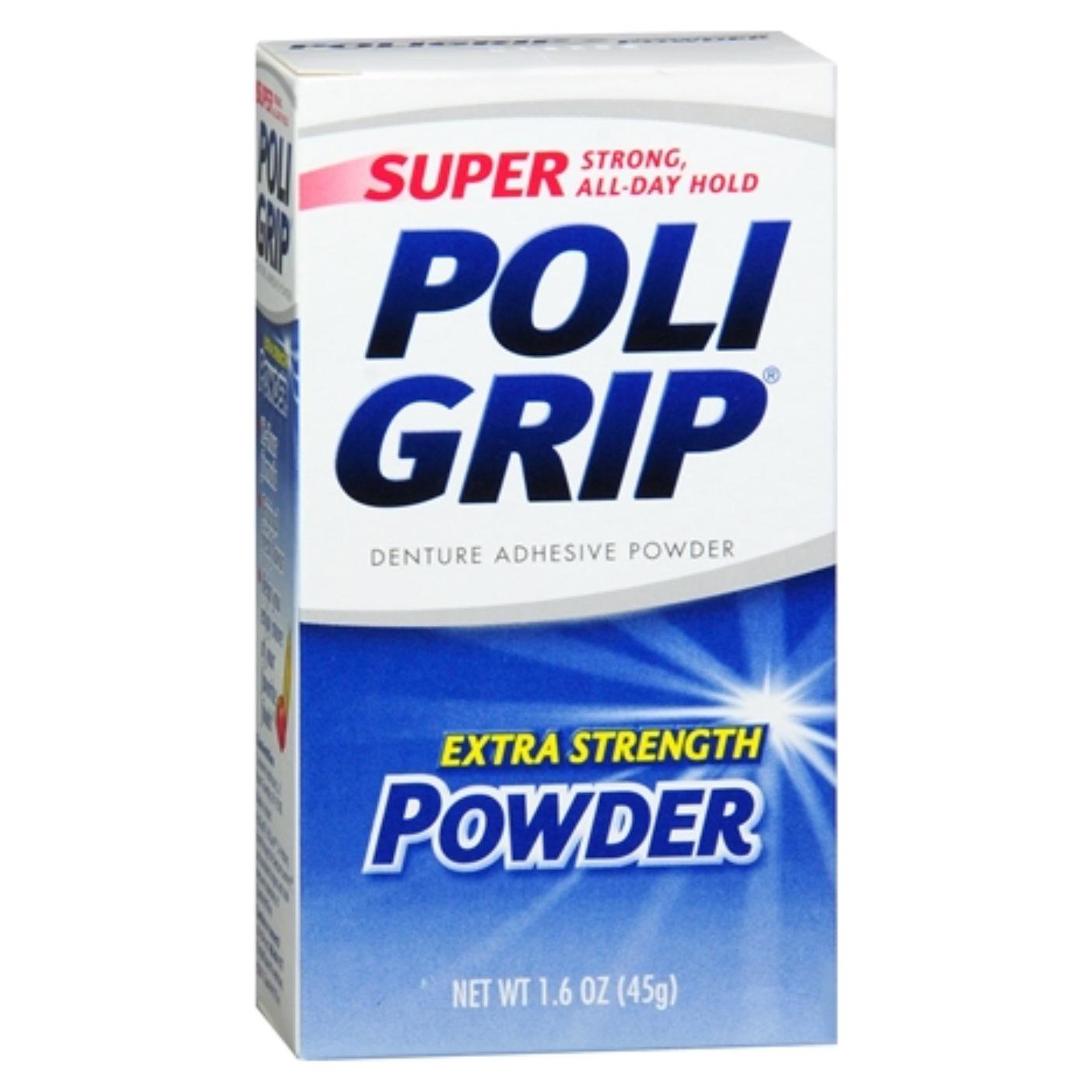 Adhesivo en Polvo Extra Fuerte Super Poligrip 45 g