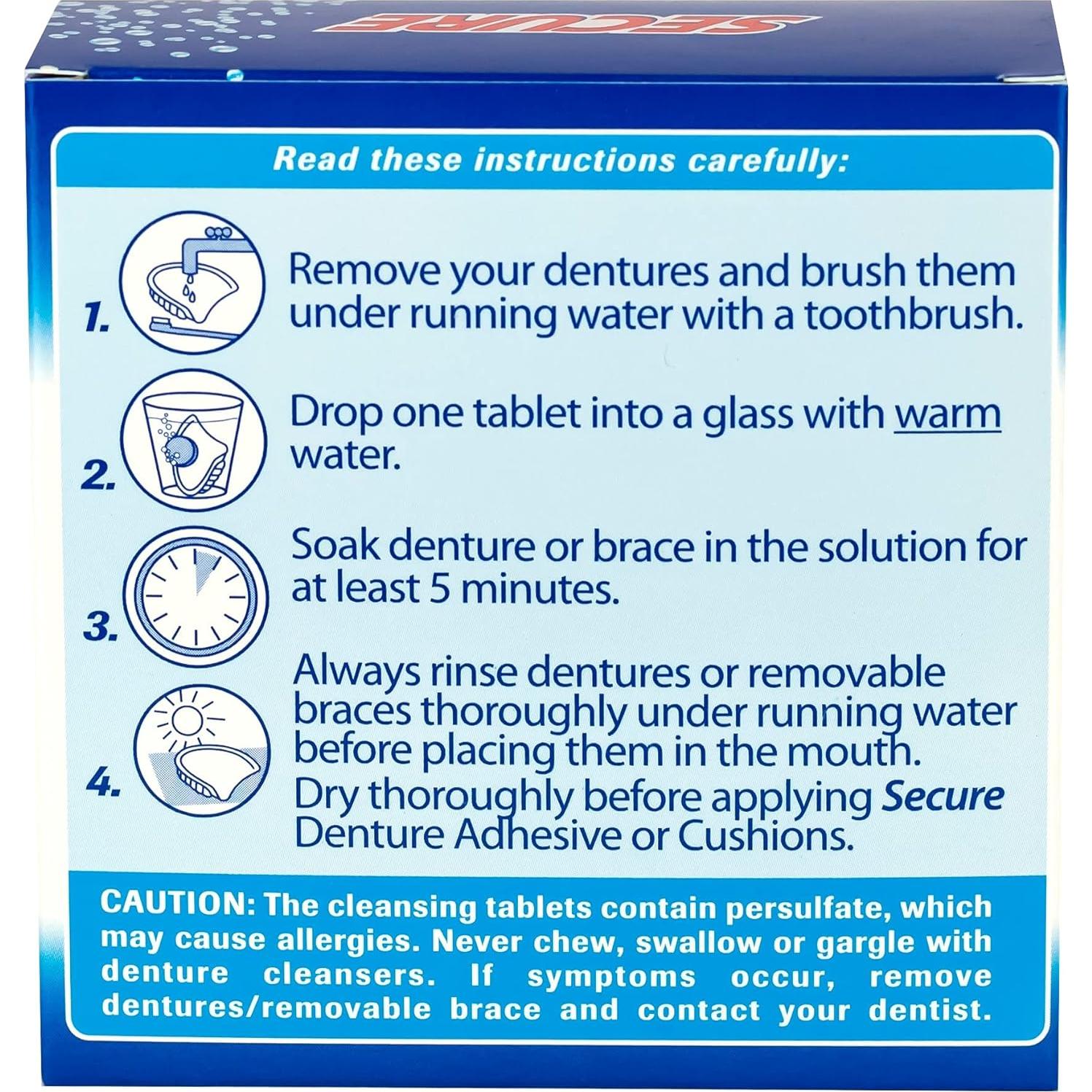 Tabletas de Limpieza para Dentaduras 32 Unidades - Austria