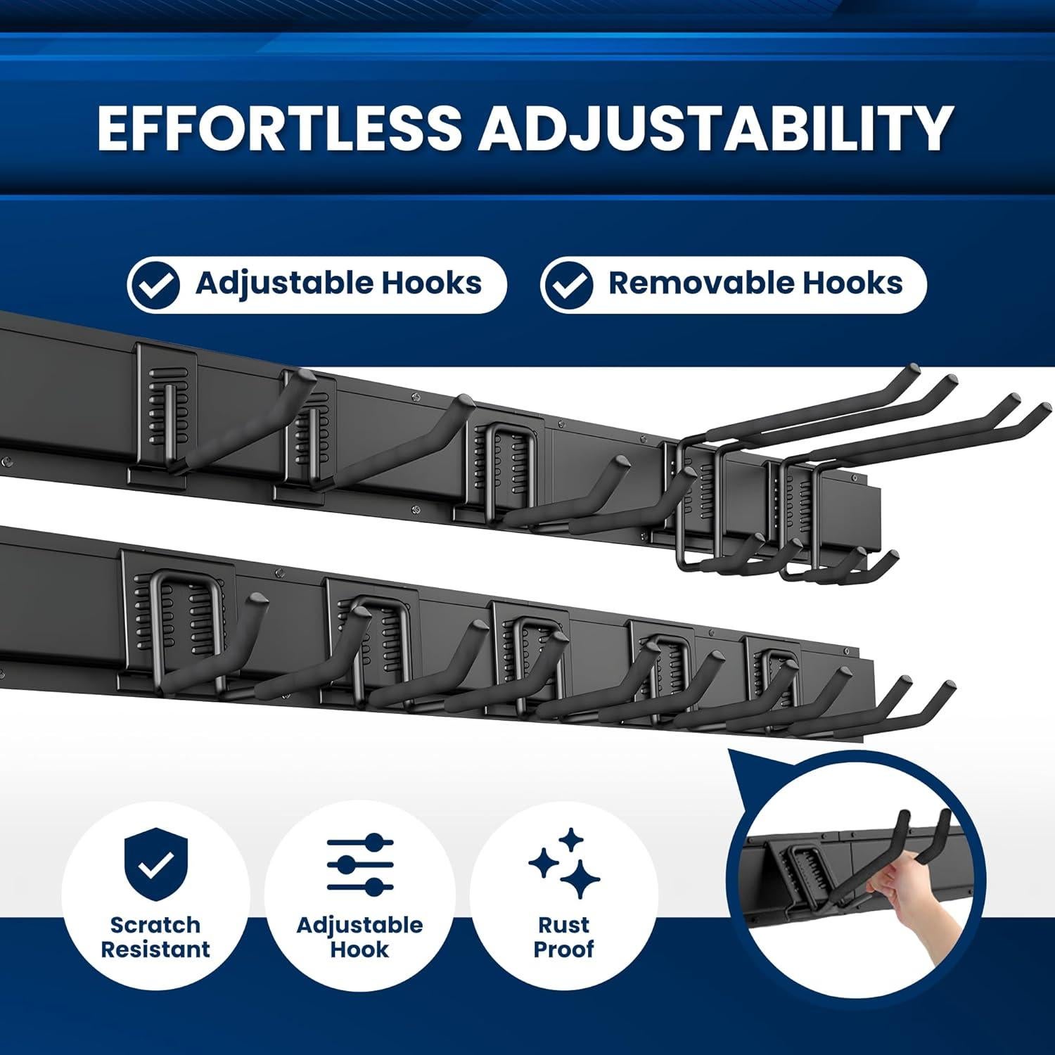 Organizador de Herramientas de Pared SUKIZZ 162.56 cm Negro