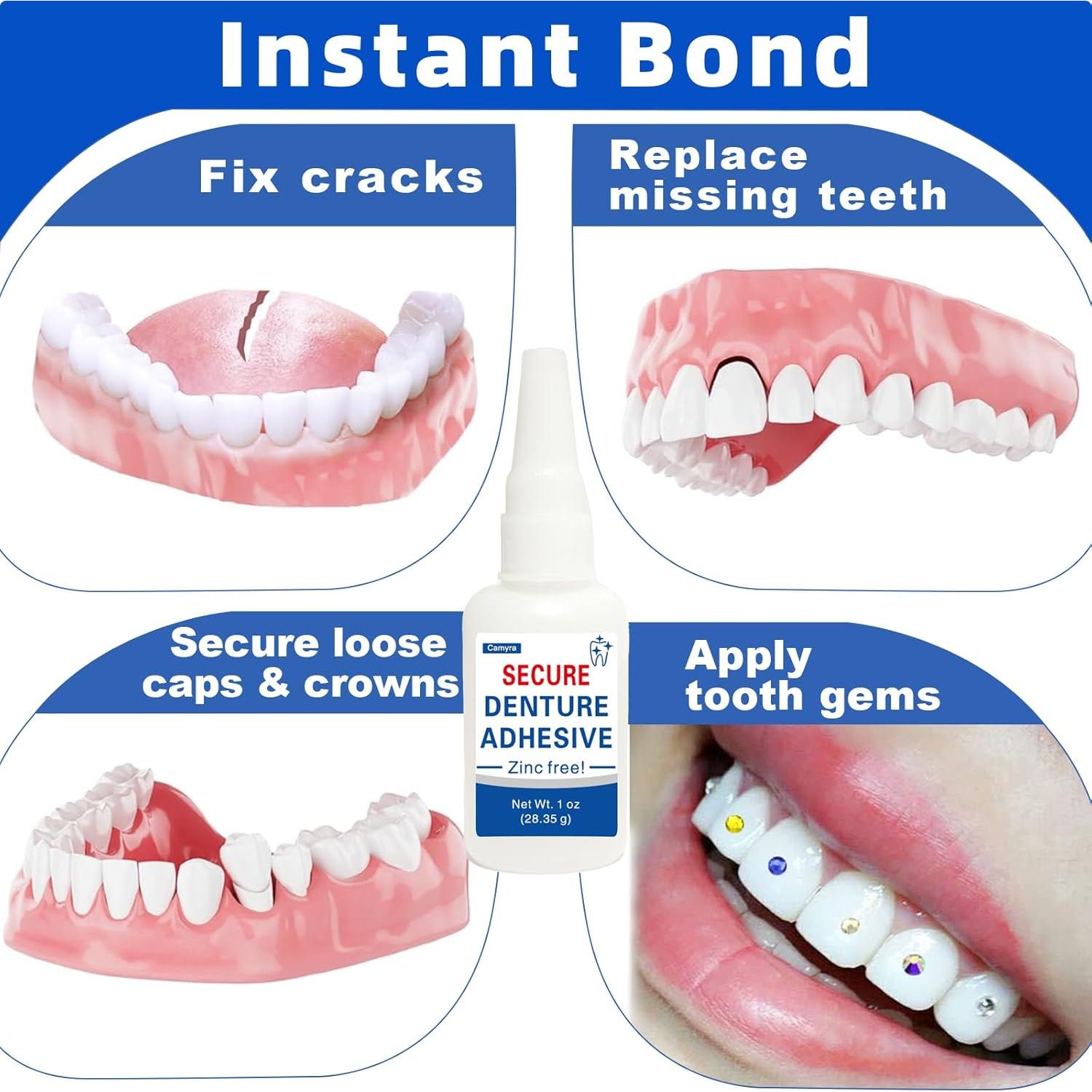 Pegamento Dental Instantáneo Camyra 28.35g - Reparación Rápida