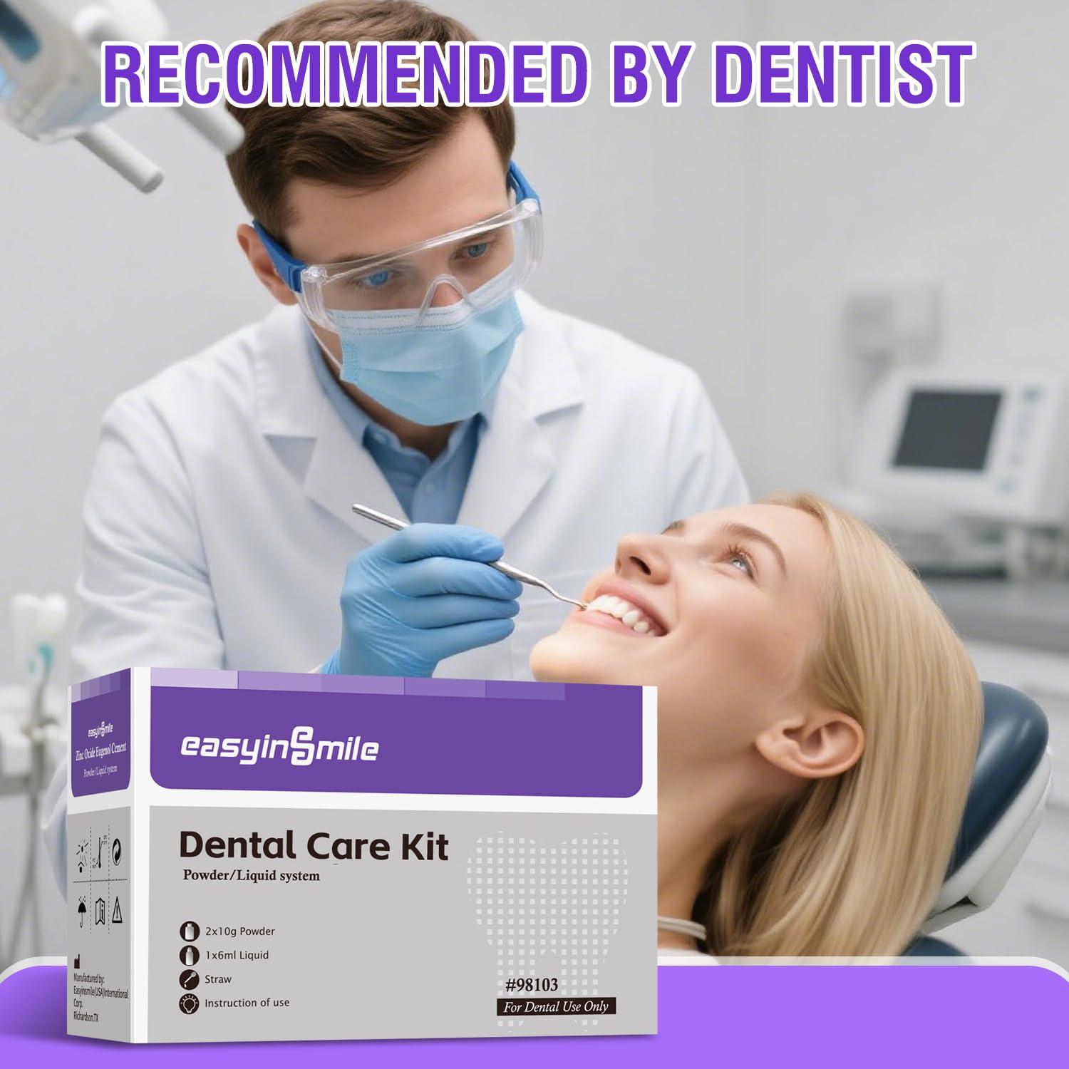 Kit de Reparación Dental Temporal Jinestune 10g x2 + 6ml