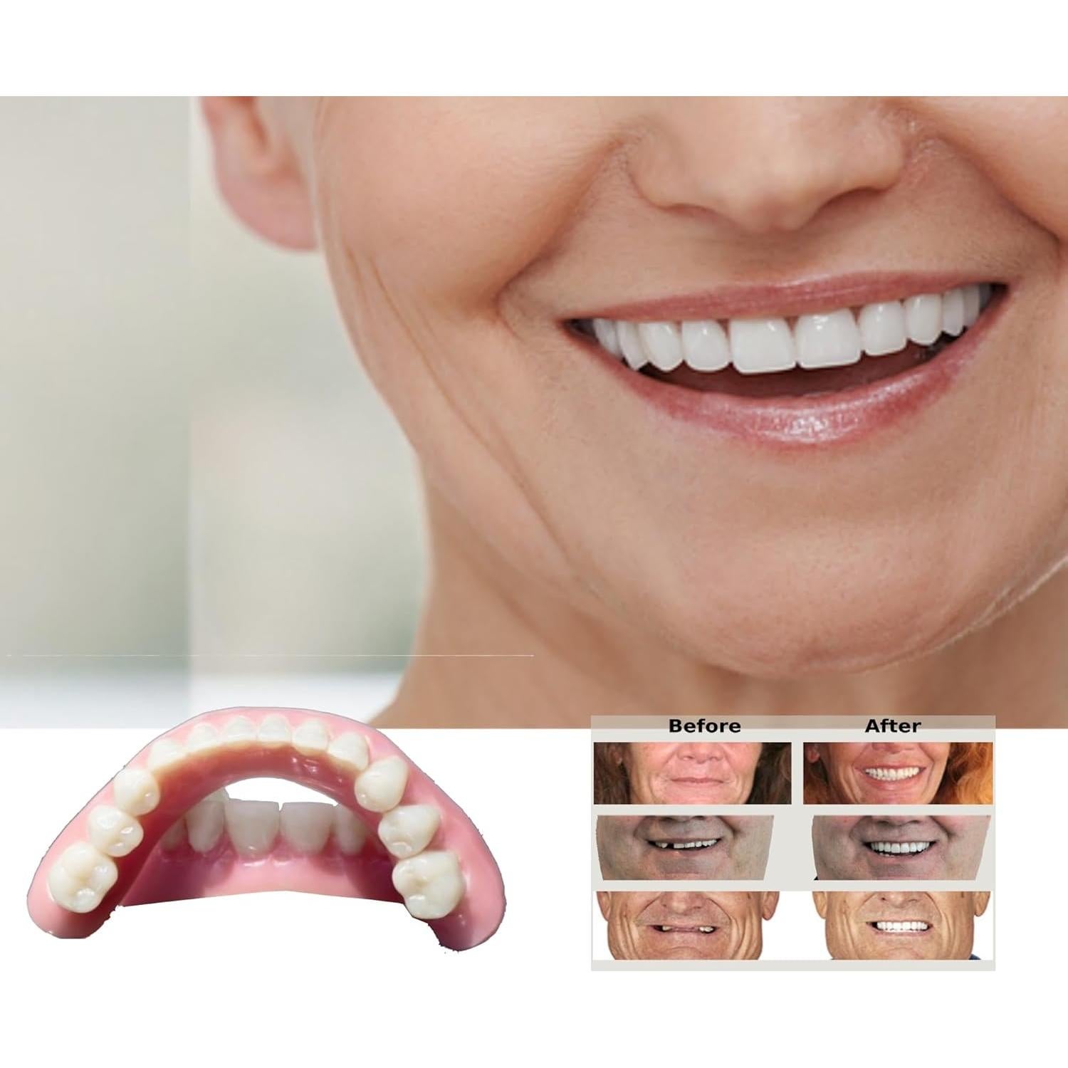 Kit de Dentaduras DIY DENTUREWAY - 3 Juegos de Dientes Falsos