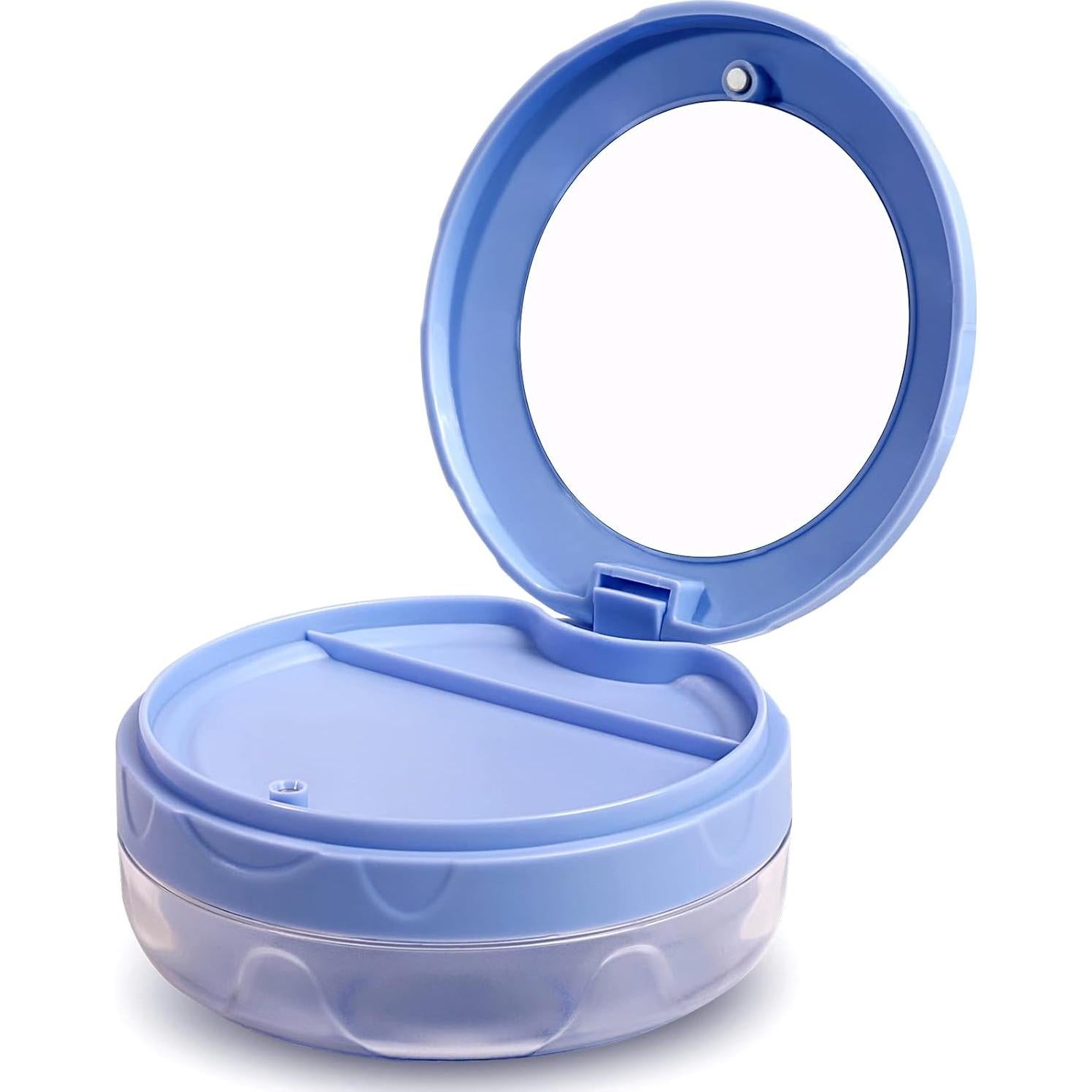 Estuche para Dentaduras Uouovo Azul a Prueba de Fugas