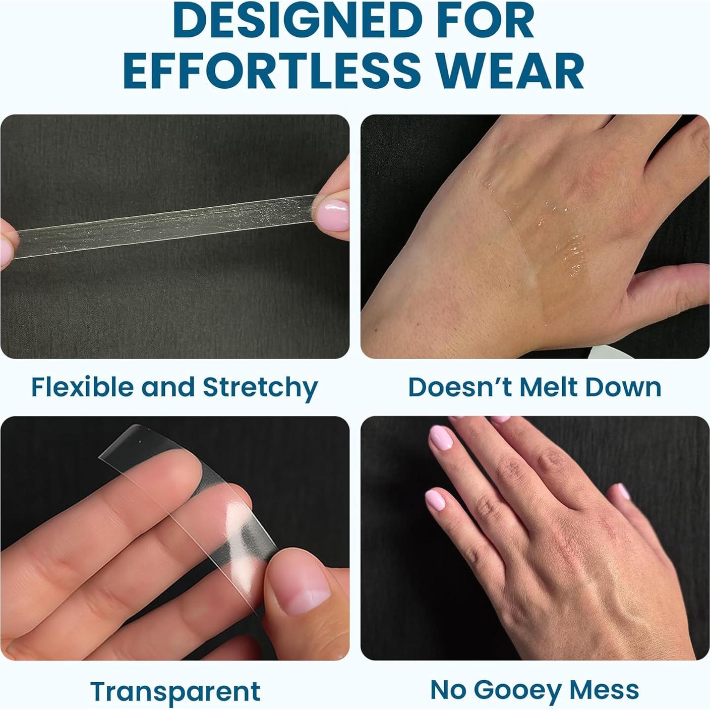 Cinta de Encaje Doble Cara SUPERTAPE 36 Piezas 7x3cm