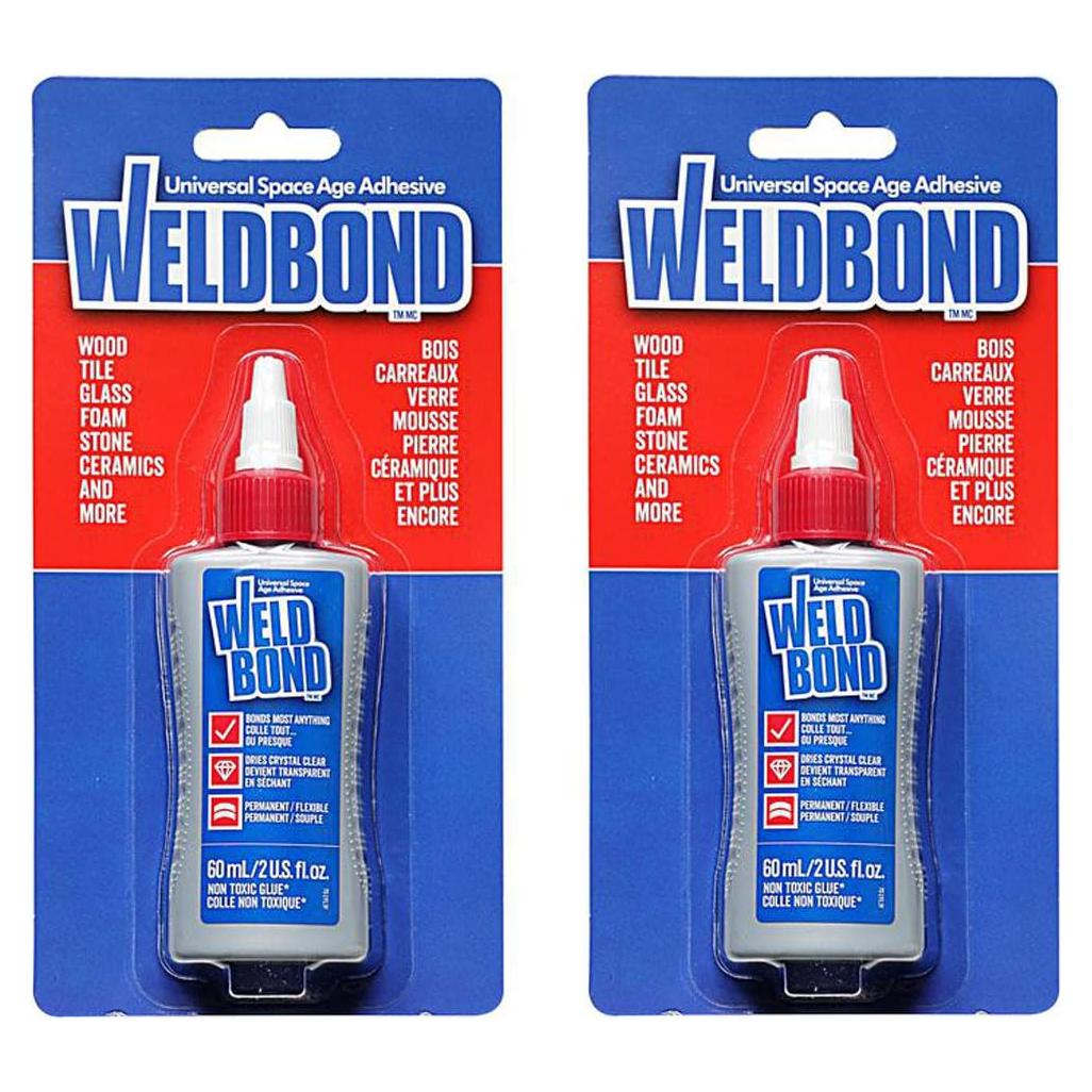 Adhesivo Weldbond 60ml - Paquete de 2, sin vapores