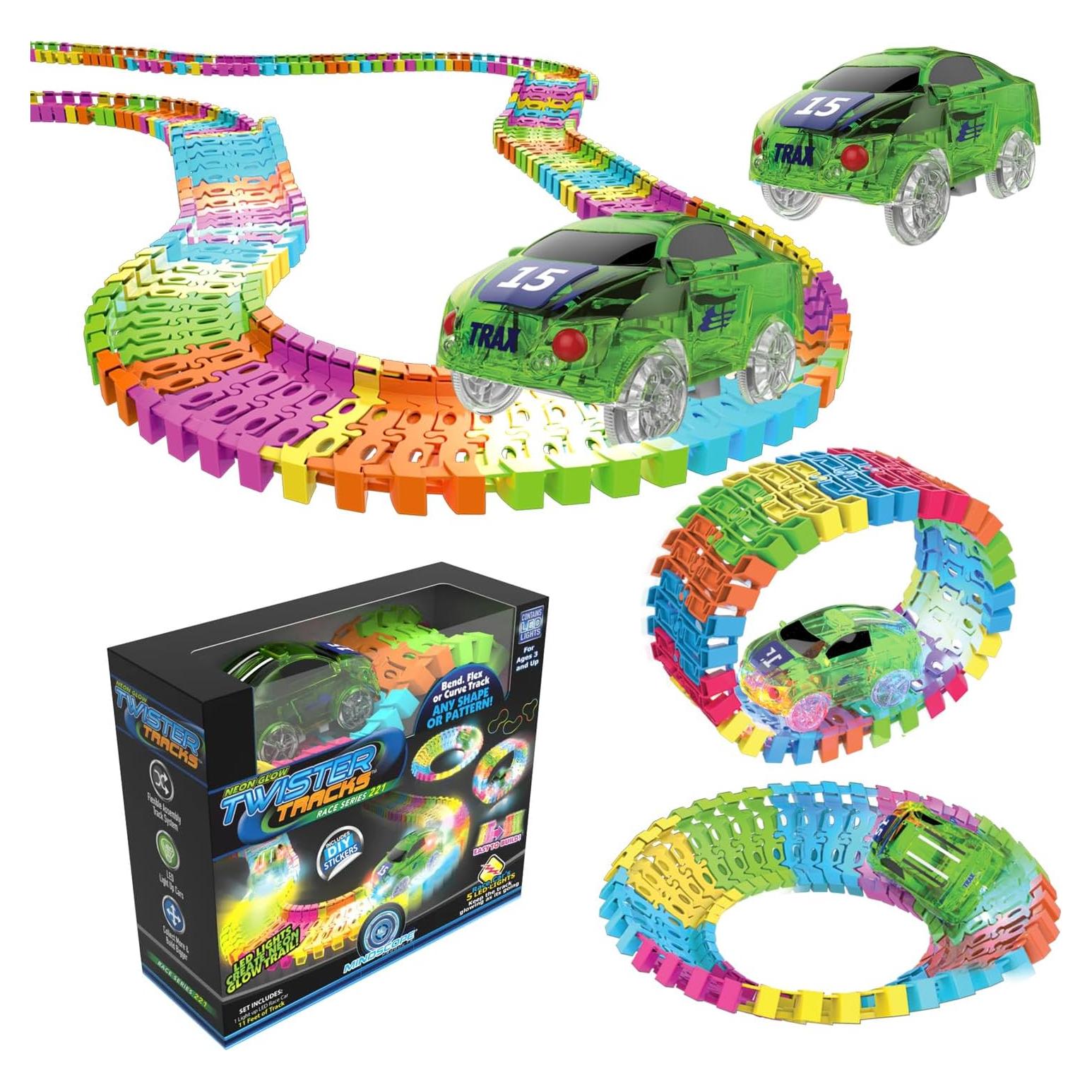 Pista de Carreras Flexible Mindscope Twister Tracks 221 Piezas