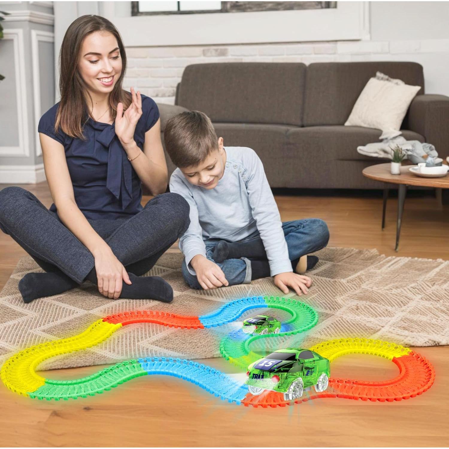 Pista de Carreras Flexible Mindscope Twister Tracks 221 Piezas