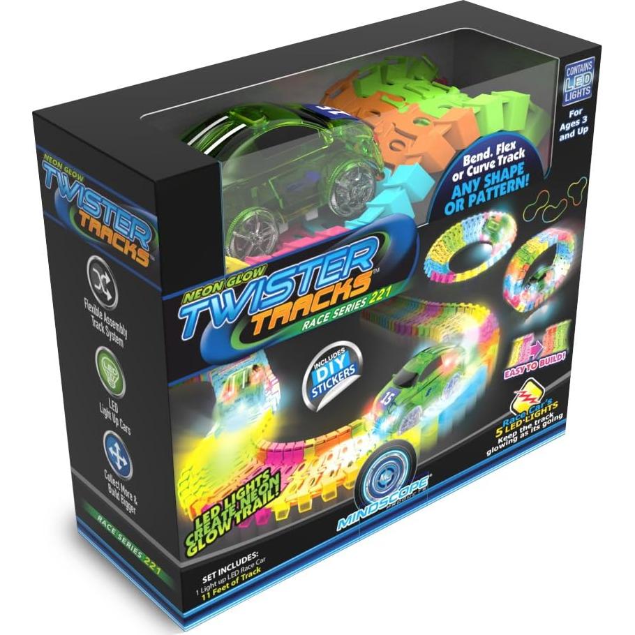 Pista de Carreras Flexible Mindscope Twister Tracks 221 Piezas