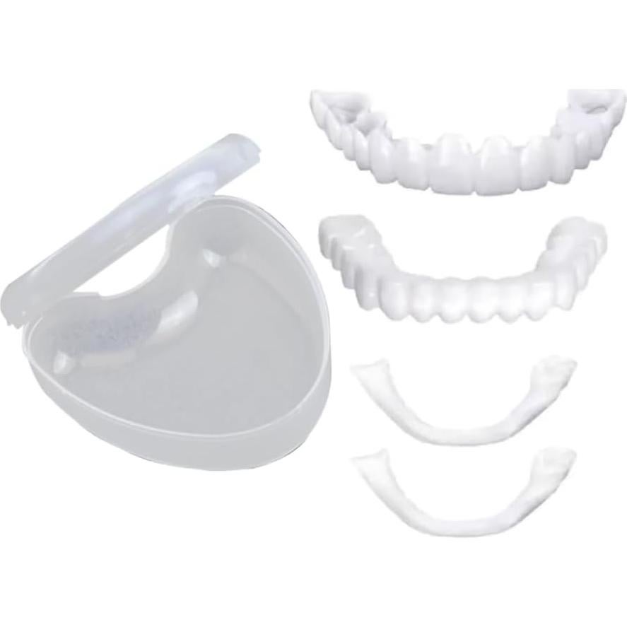 Dentadura Falsa Suave AIMUR Superior e Inferior 13.31x11.91cm