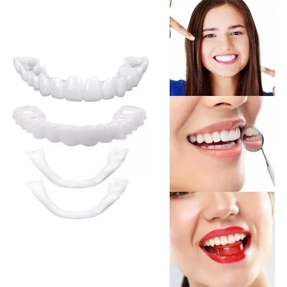 Dentadura Falsa Suave AIMUR Superior e Inferior 13.31x11.91cm