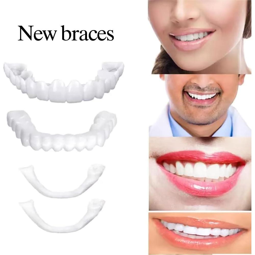 Dentadura Falsa Suave AIMUR Superior e Inferior 13.31x11.91cm