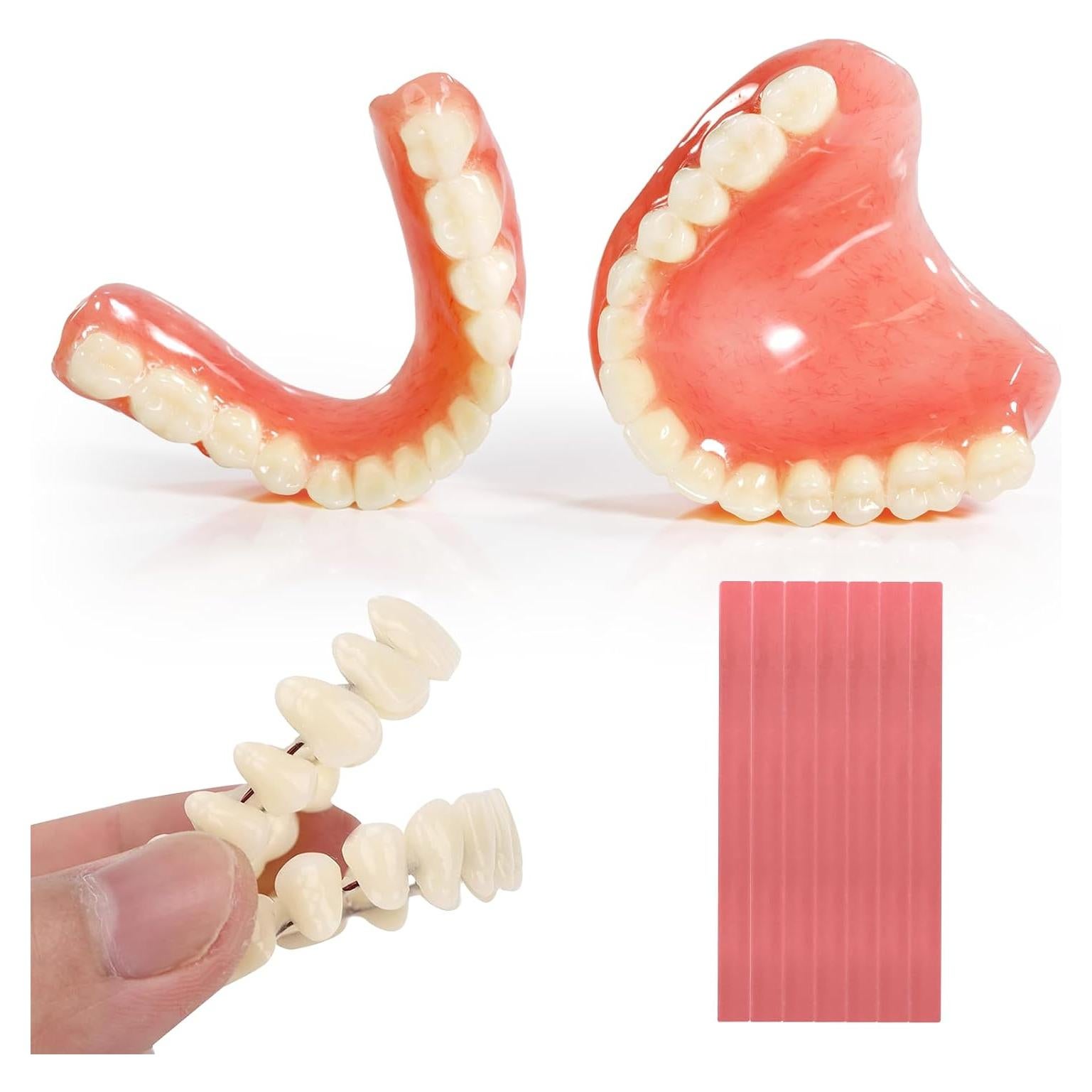 Kit de Dentaduras DIY SEAJEA - Dientes Falsos Personalizables
