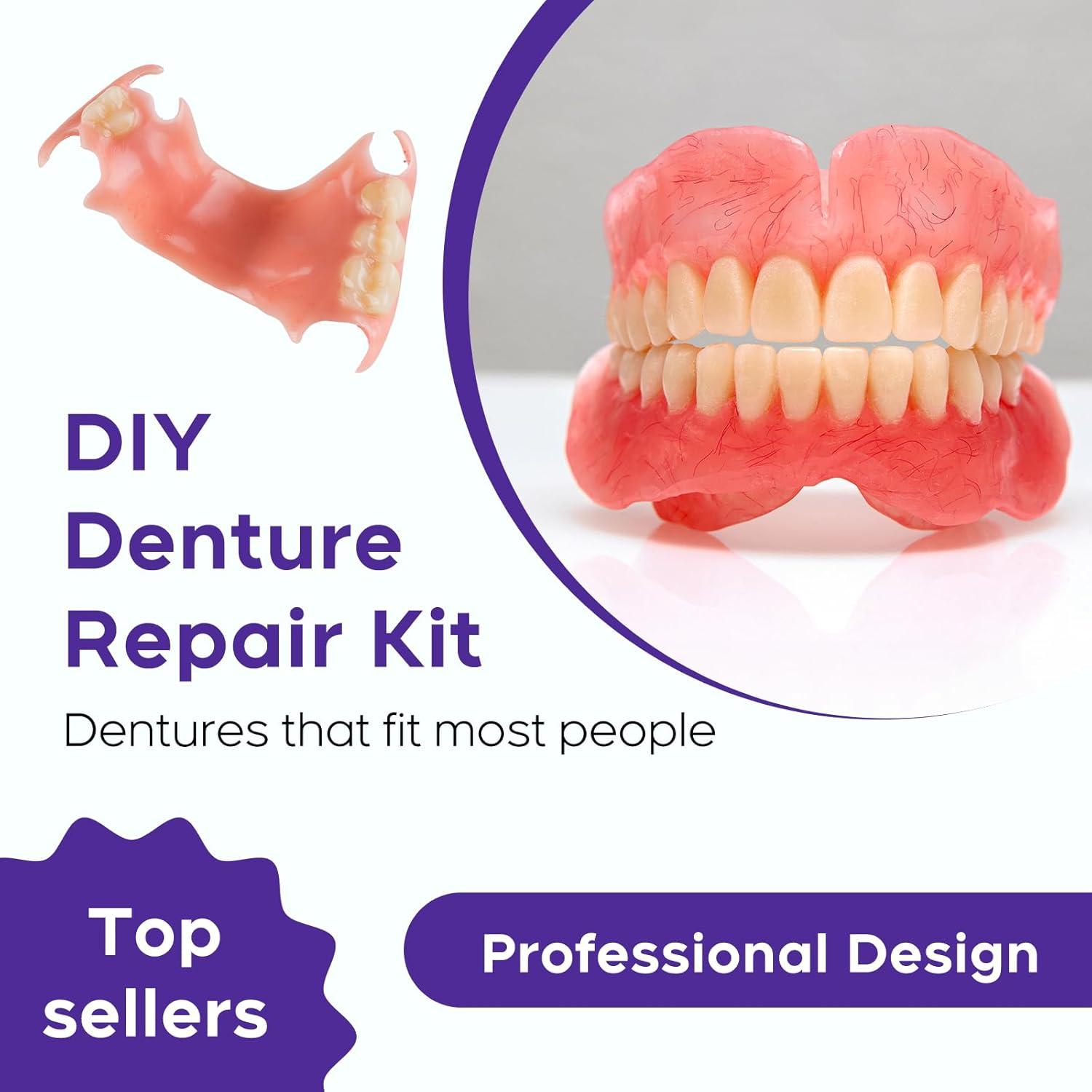 Kit de Dentaduras DIY SEAJEA - Dientes Falsos Personalizables