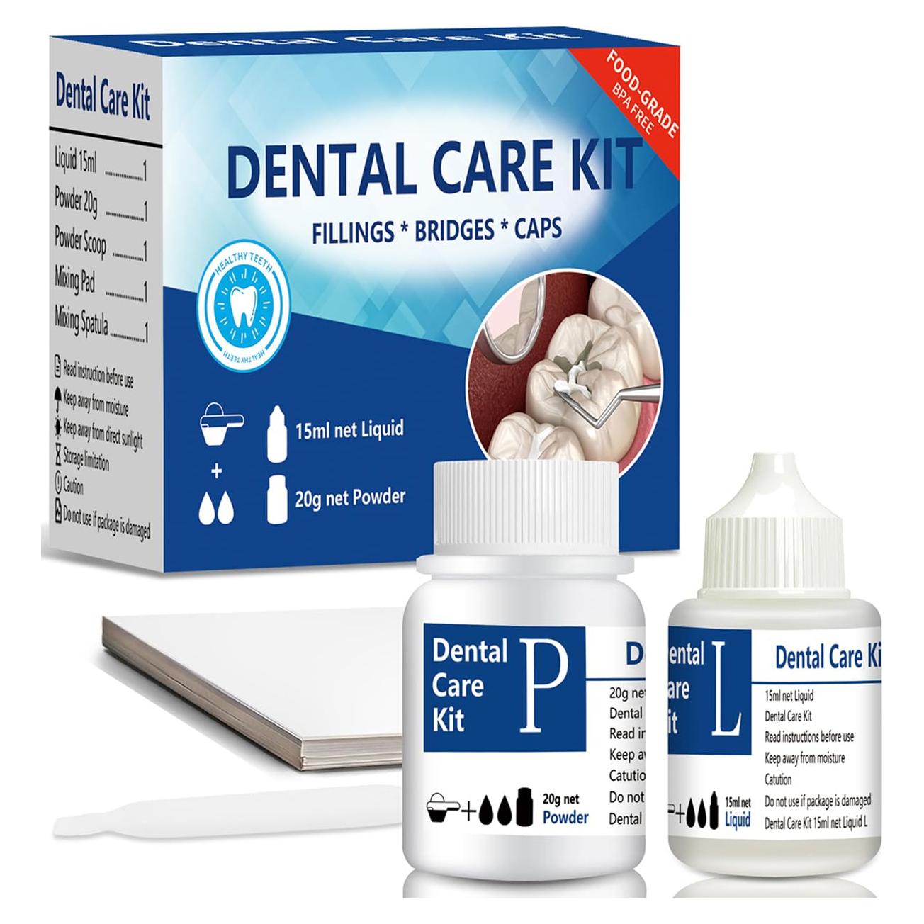 Kit de Reparación Dental Zendentrix - Cemento de Óxido de Zinc
