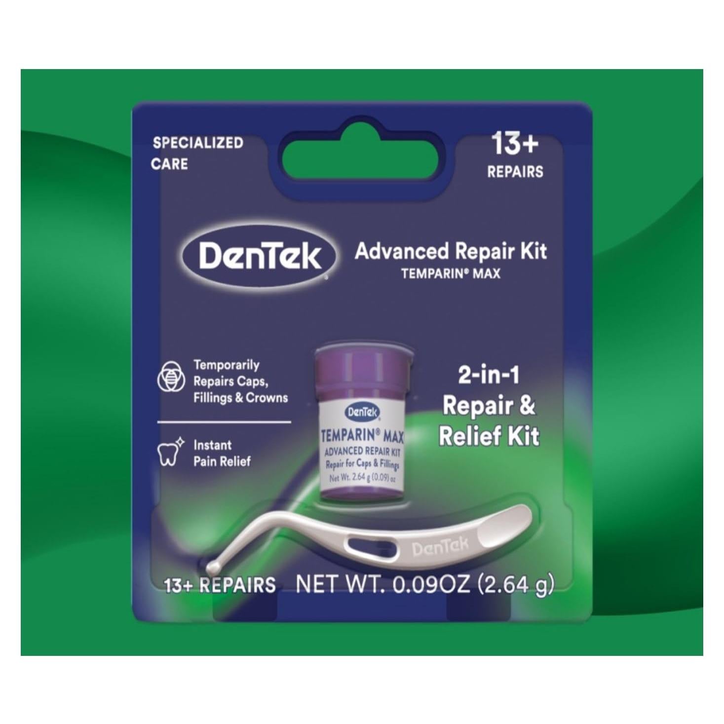 Kit de Reparación Dental DenTek Temparin Max - 4 Unidades