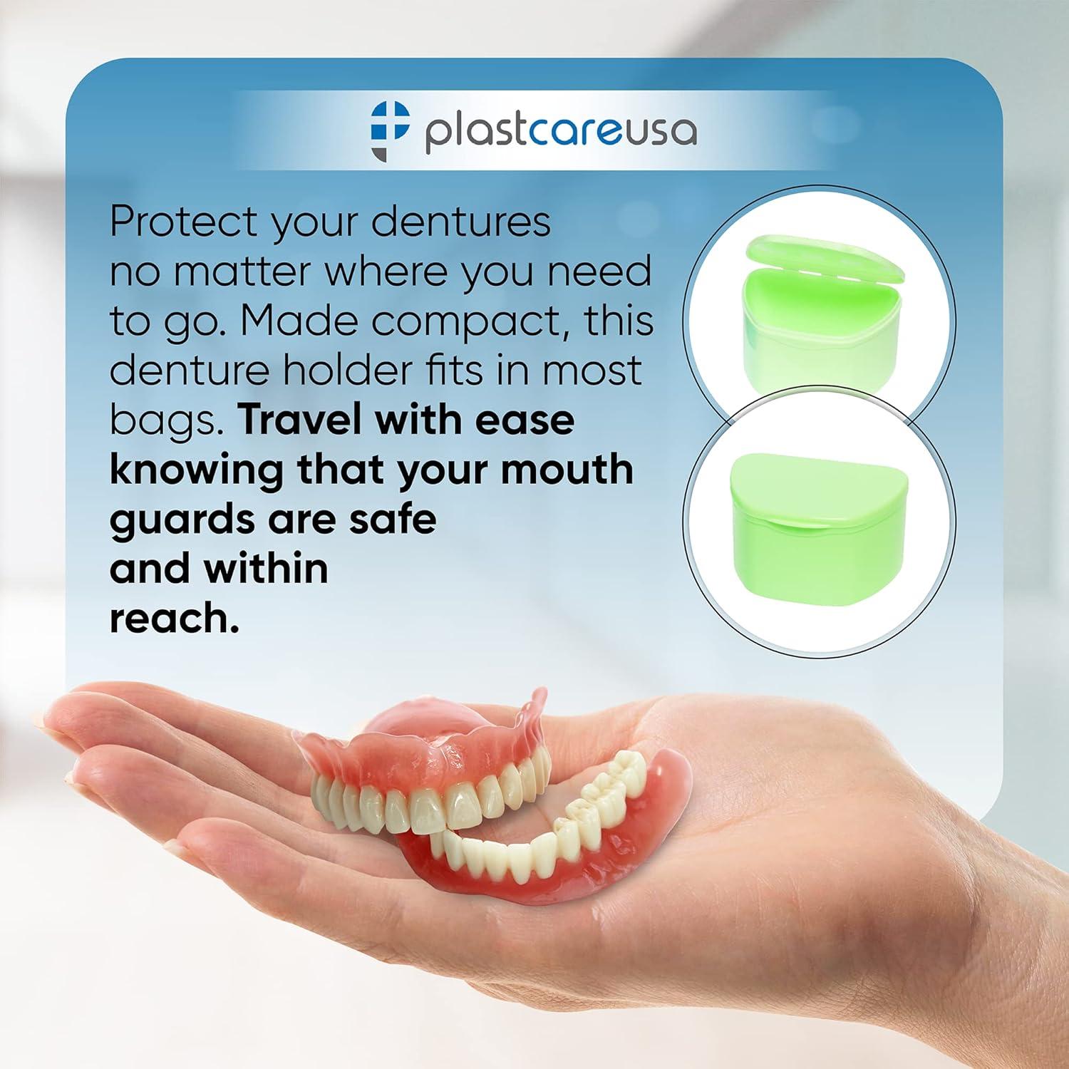 Paquete de 30 Estuches para Dentaduras PlastCare USA - Almacenamiento Discreto