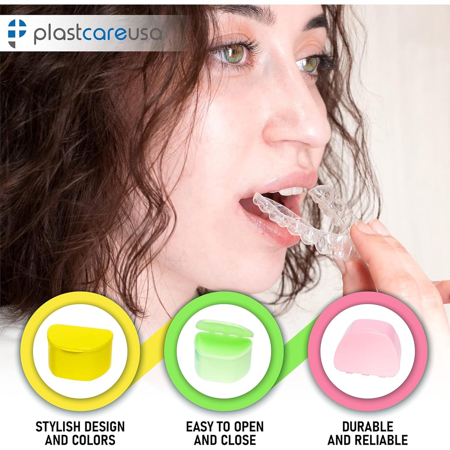 Paquete de 30 Estuches para Dentaduras PlastCare USA - Almacenamiento Discreto