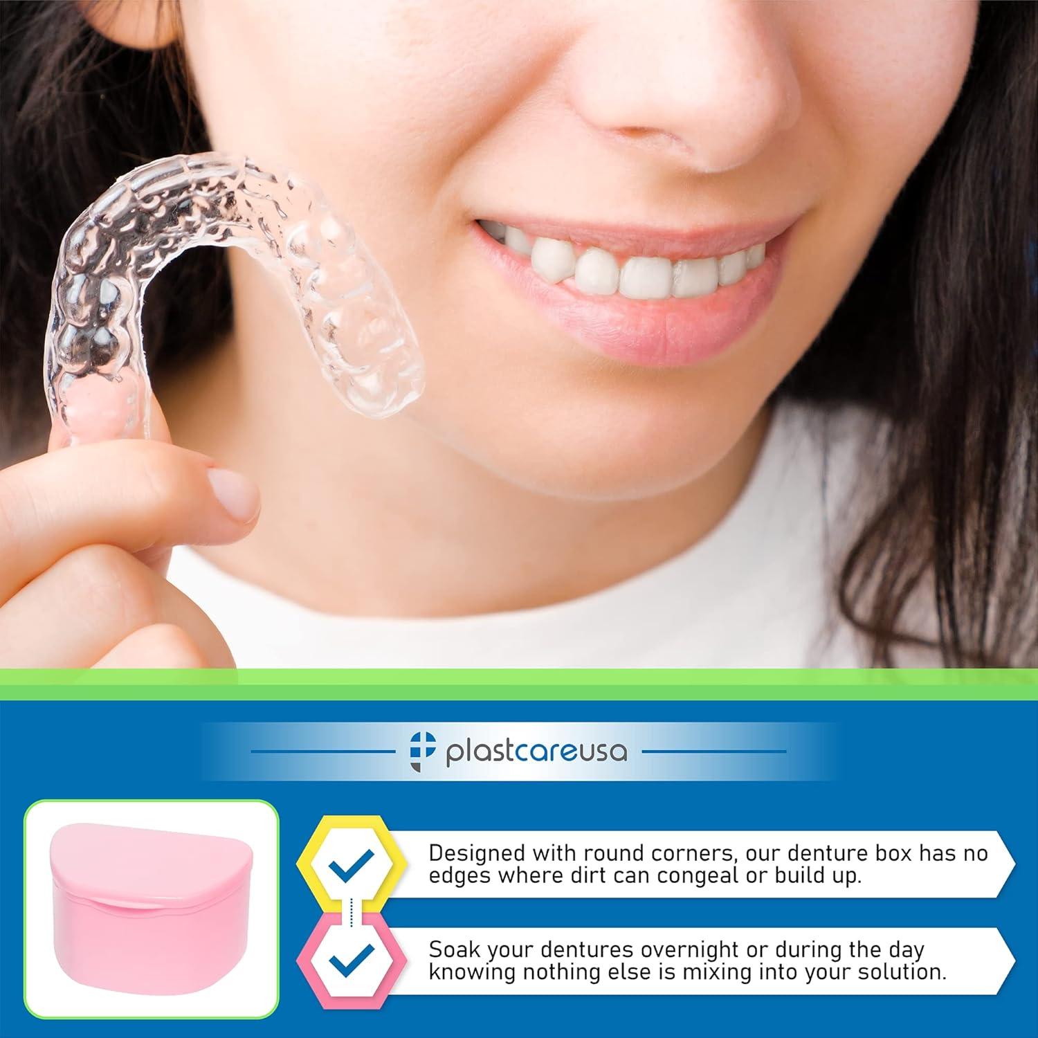 Paquete de 30 Estuches para Dentaduras PlastCare USA - Almacenamiento Discreto