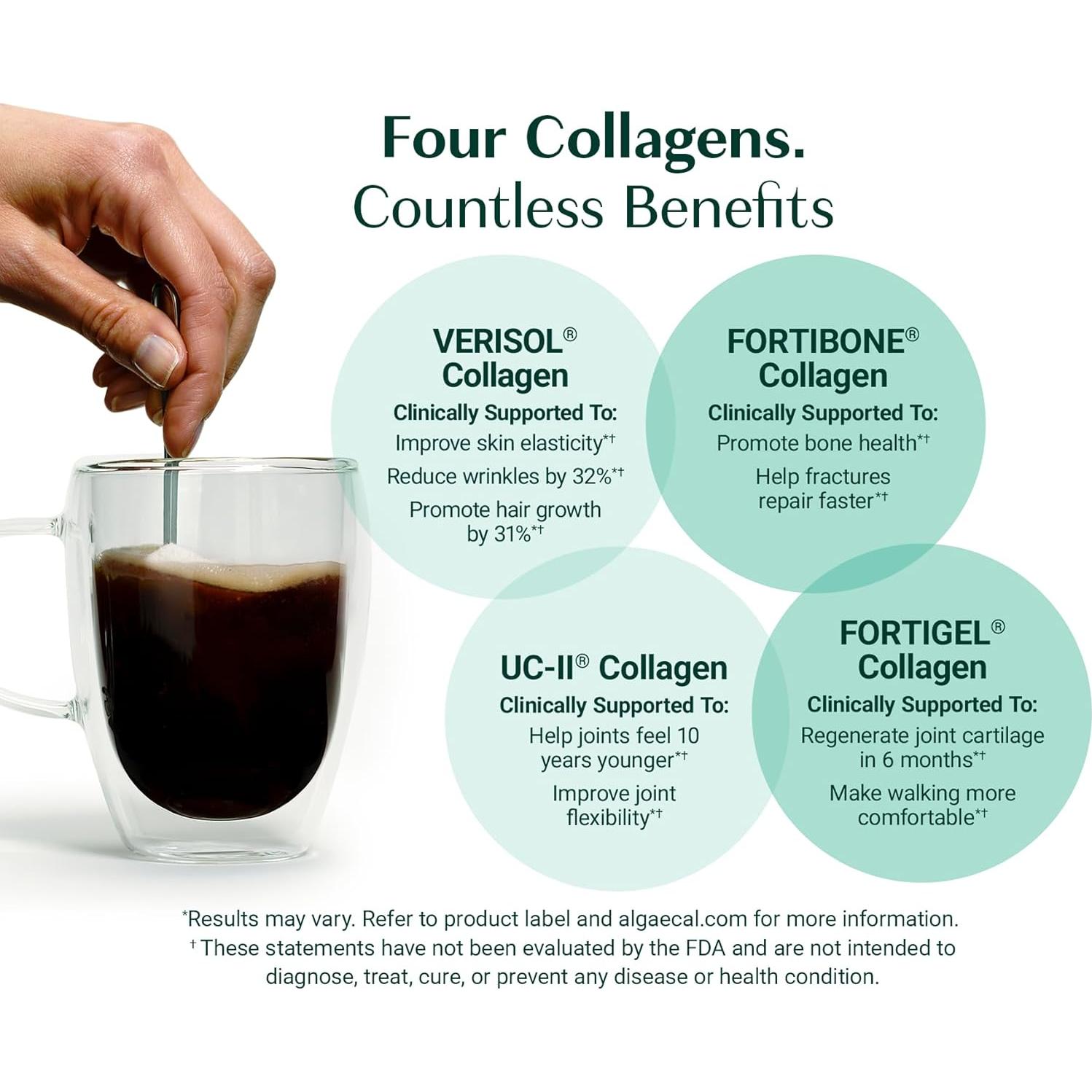 Colágeno Hidrolizado AlgaeCal 30 Porciones Anti-Envejecimiento