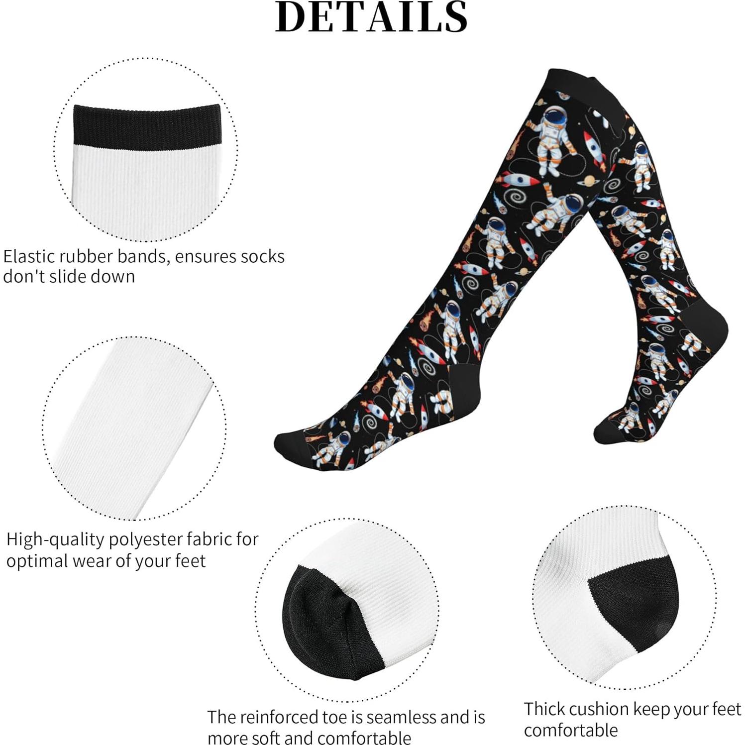 Calcetines de Compresión 15-20 mmHg para Hombres y Mujeres