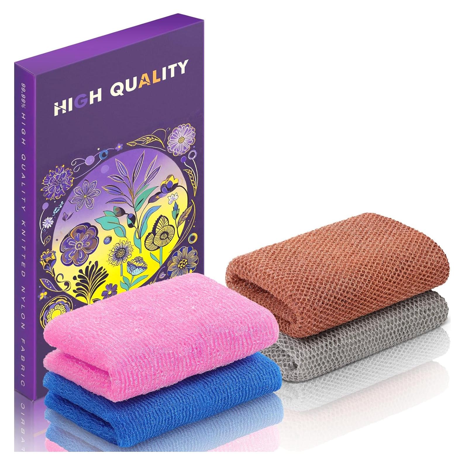 Esponja de Red Africana SpiralScgv 4 Piezas Exfoliantes 30x80cm