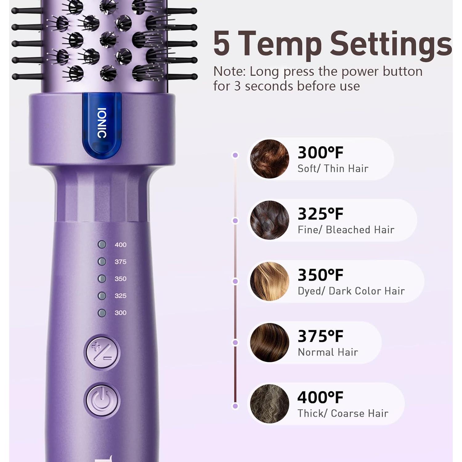 Cepillo Térmico Tresses Touch 1.5" Cerámica Iónica 5 Temperaturas