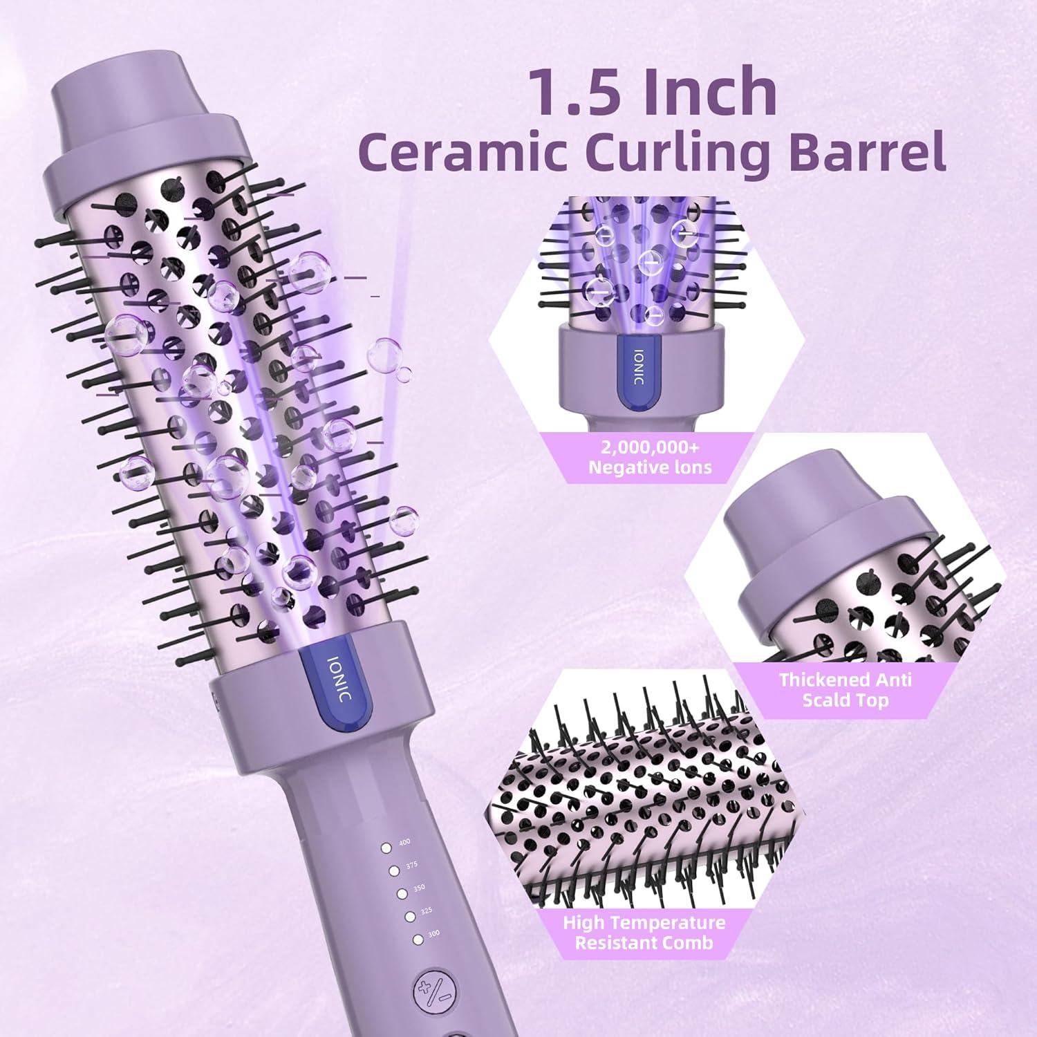 Cepillo Térmico Tresses Touch 1.5" Cerámica Iónica 5 Temperaturas