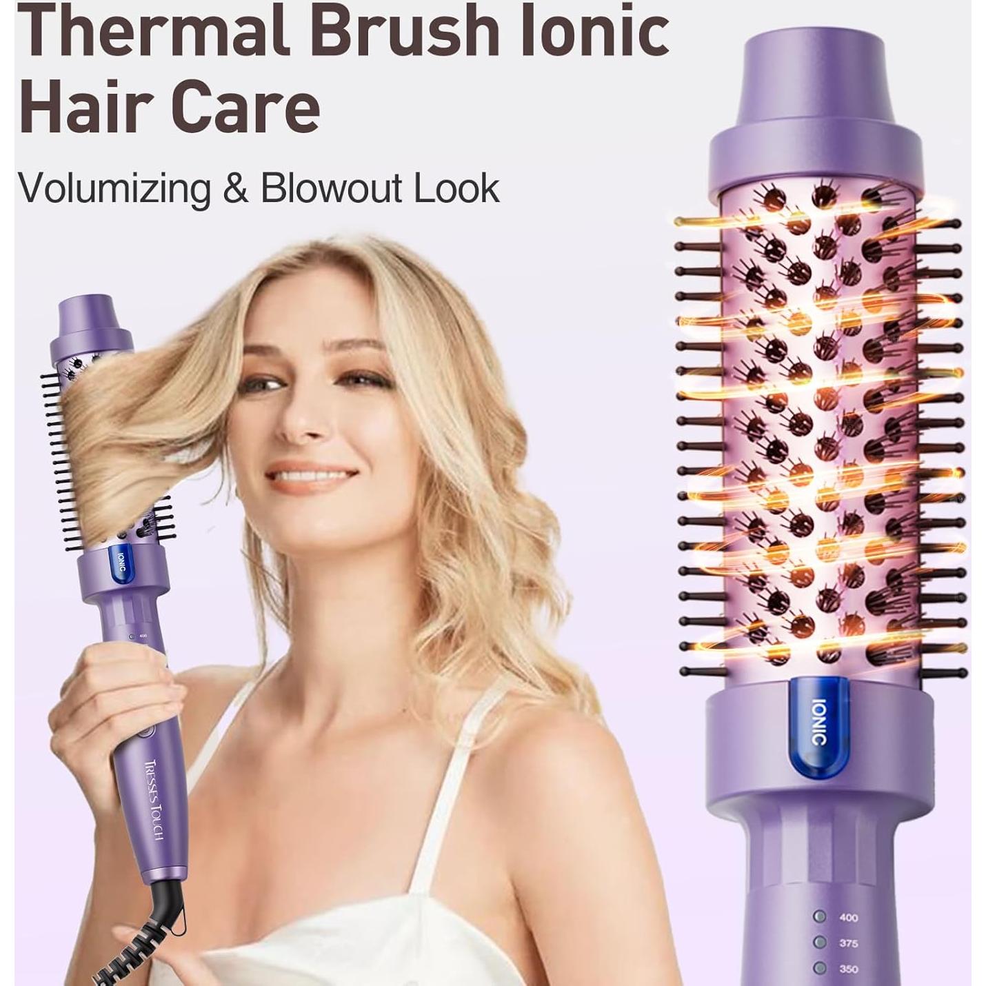 Cepillo Térmico Tresses Touch 1.5" Cerámica Iónica 5 Temperaturas