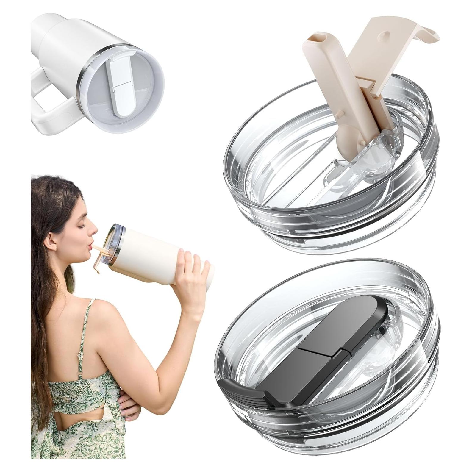 Tapa con Popote Plegable Skyease para Stanley 40oz - A Prueba de Fugas