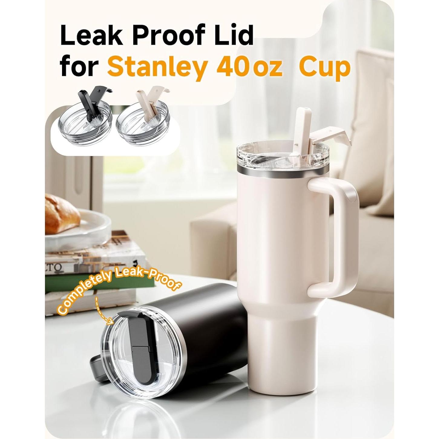 Tapa con Popote Plegable Skyease para Stanley 40oz - A Prueba de Fugas