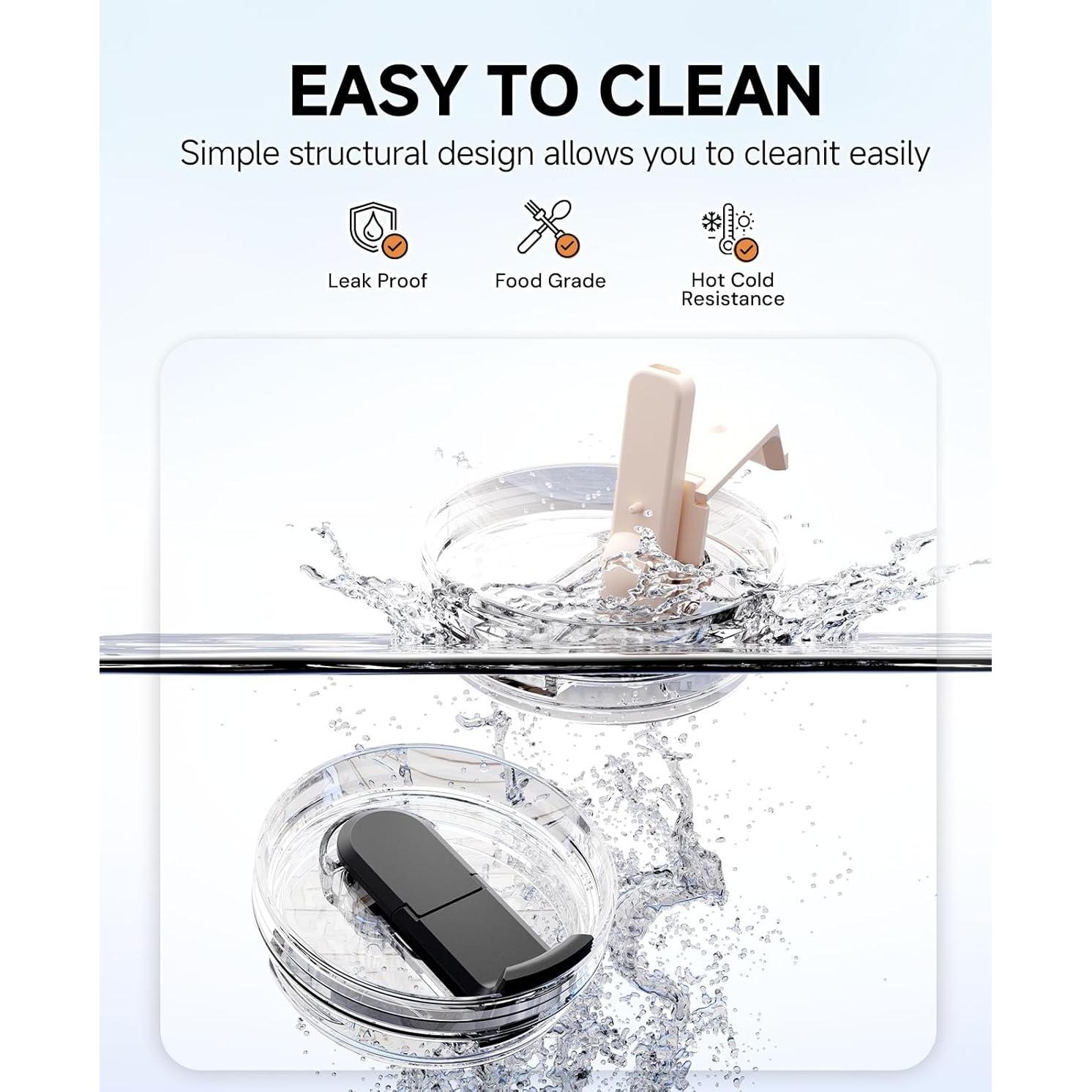 Tapa con Popote Plegable Skyease para Stanley 40oz - A Prueba de Fugas